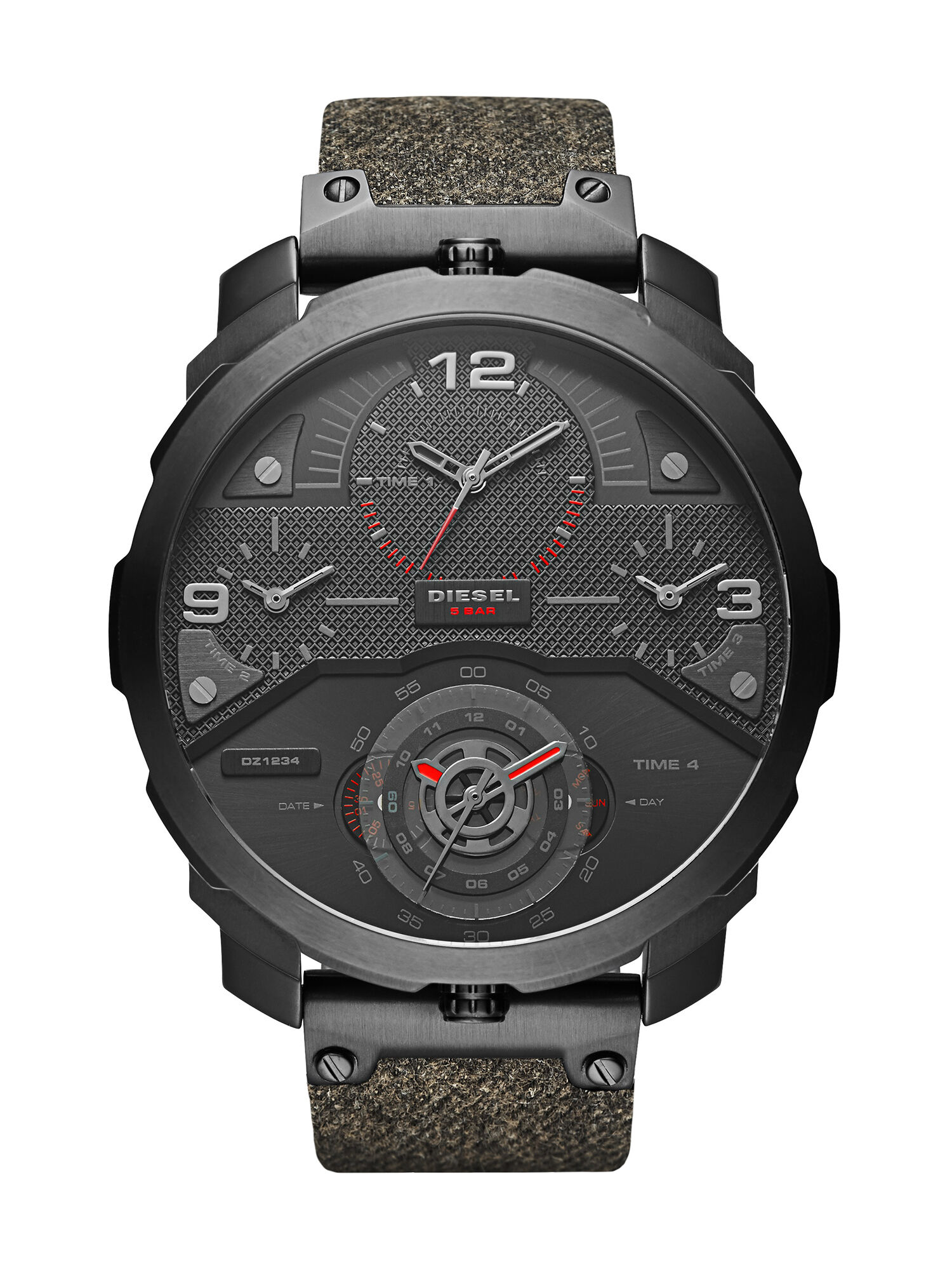 Diesel - DZ7358, Herren Quartz Analog Uhr in Schwarz - 1