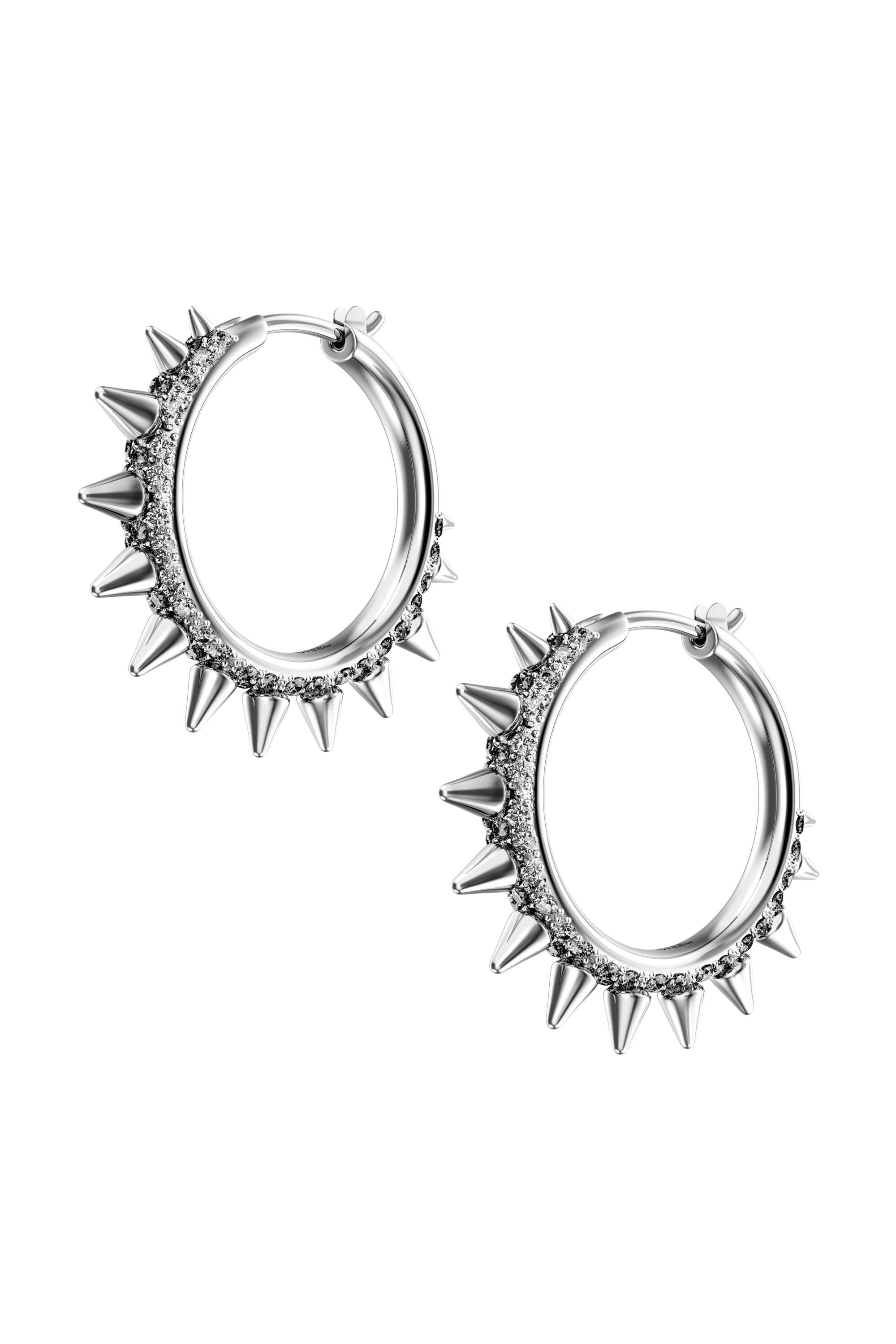 Diesel - DX1722040, Unisex Creolen aus Edelstahl in Silber - 1