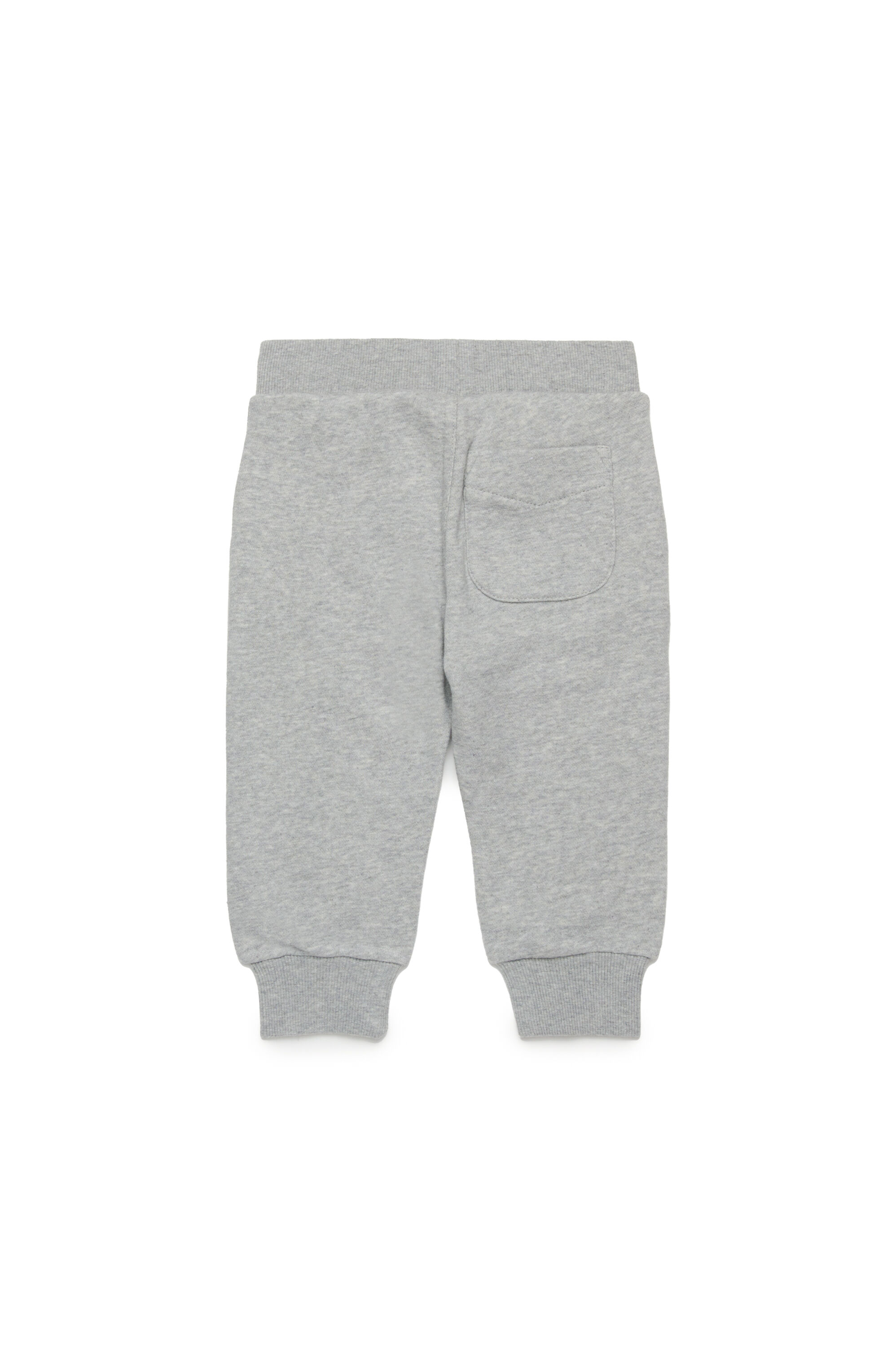 Diesel - PGIBBIB, Herren Sweathose mit ausgefranstem Logo aus Denim in Grau - 2
