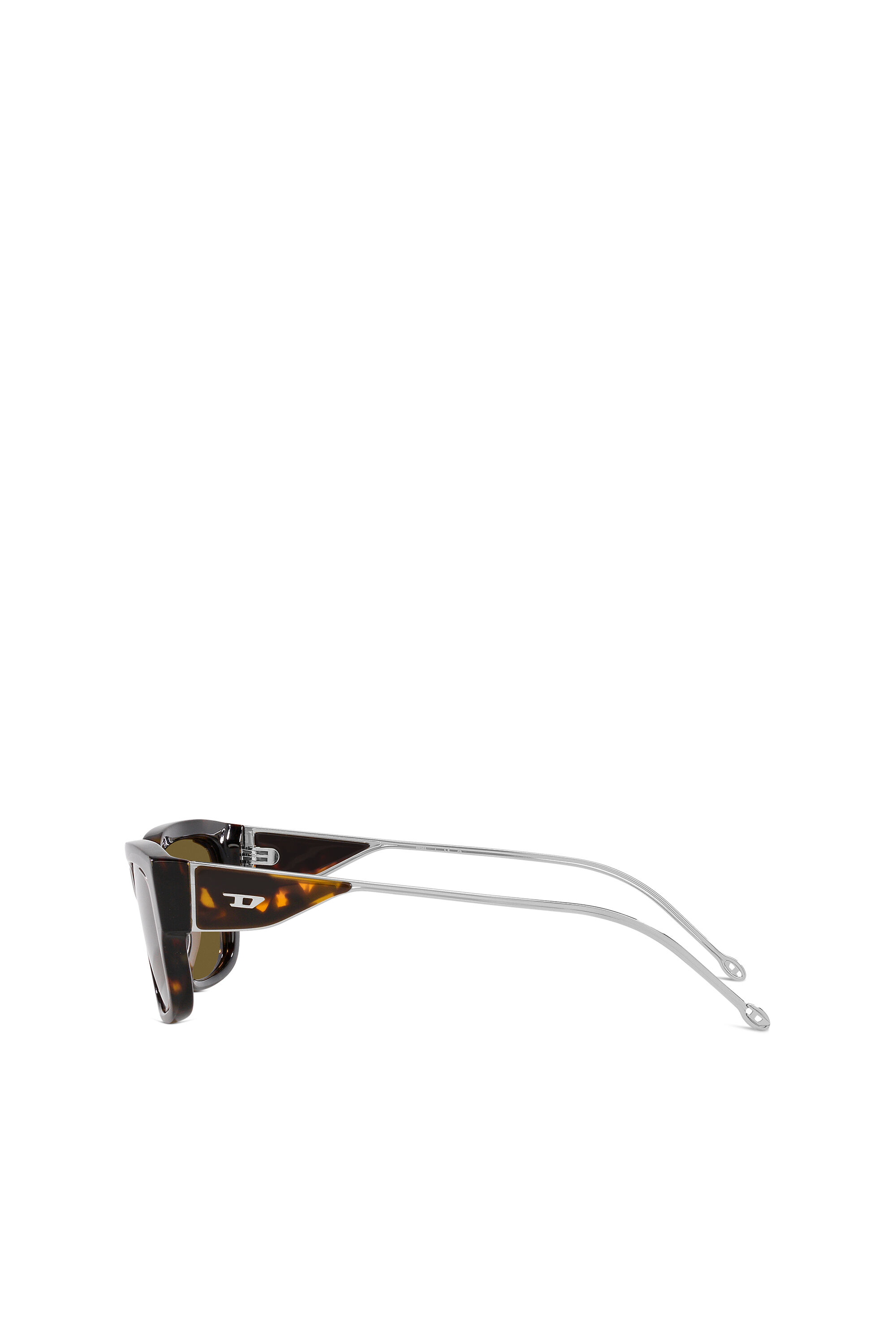 Diesel - 0DL2002 SIZE 56, Unisex Rechteckiges Modell Brille in Braun/Schwarz - 5