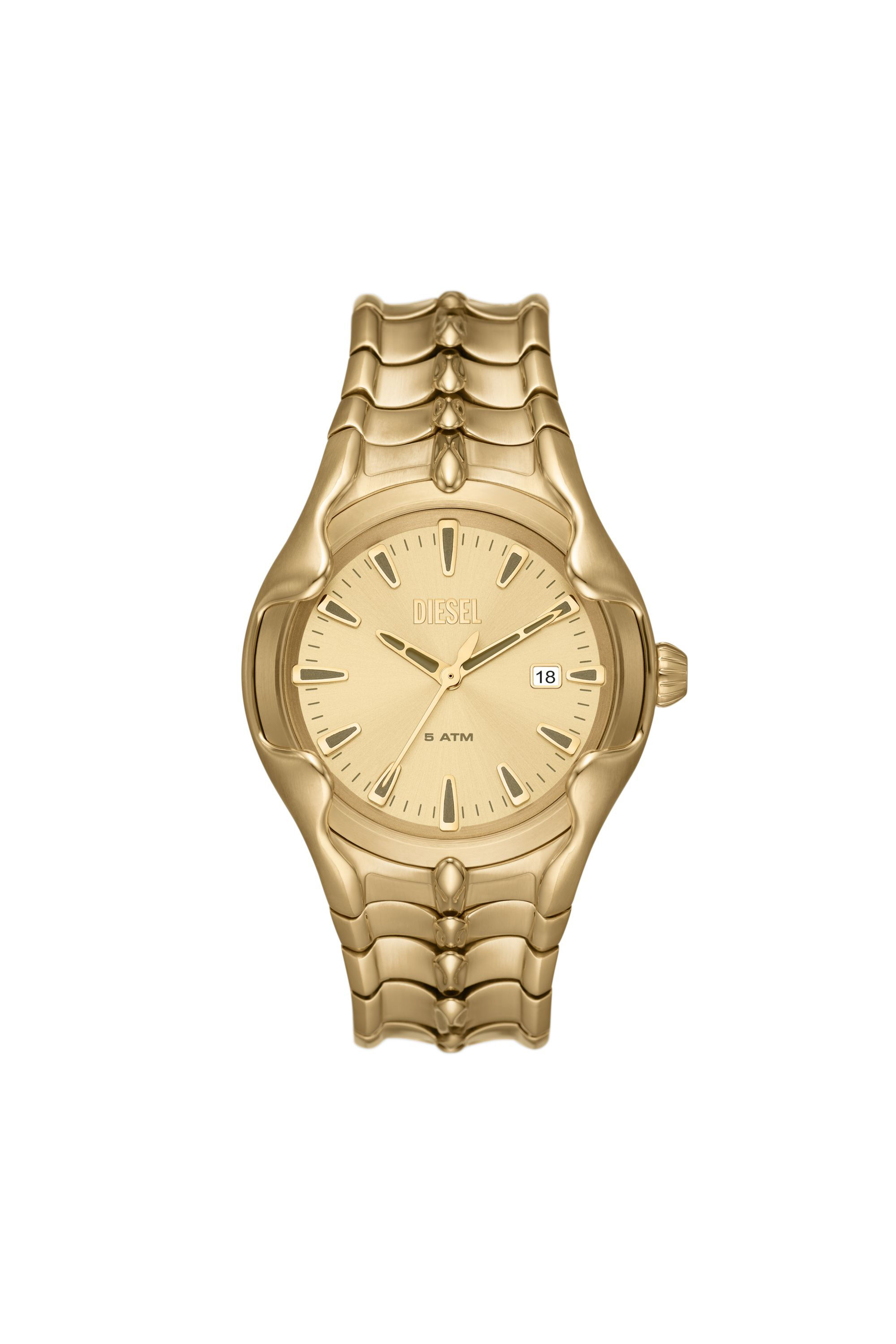 Herren Vert Chronograph goldfarbenem Edelstahl Gold Diesel