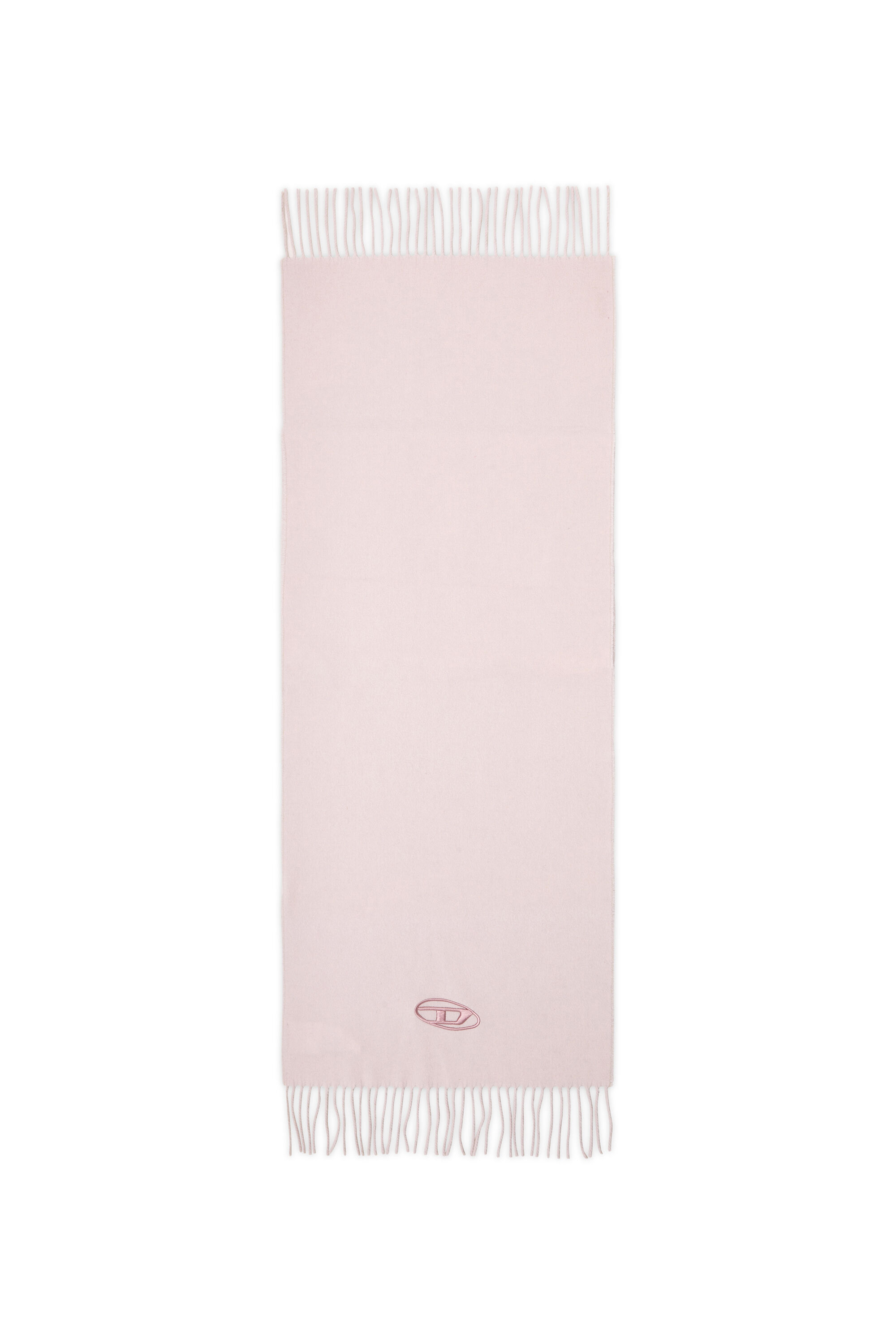 Diesel - S-IMON-D-LONG, Herren Schal aus Wollmischung mit Fransenabschl&uuml;ssen in Rosa - 2