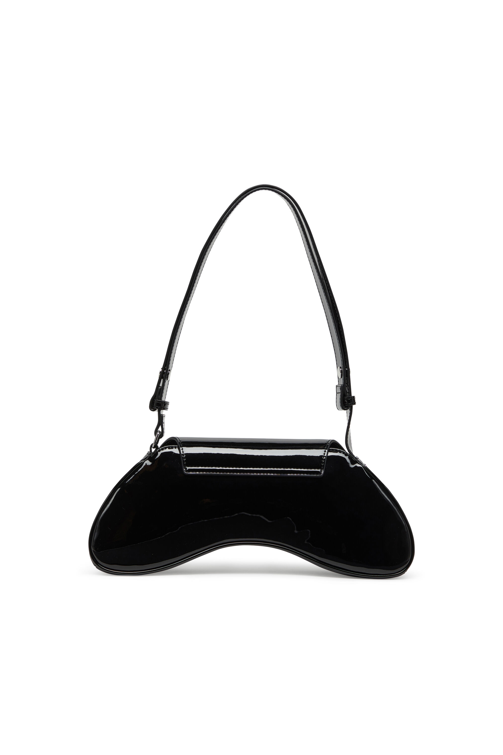 Diesel - PLAY CROSSBODY, Damen Play-Crossbody-Tasche aus glänzendem PU in Schwarz - 3