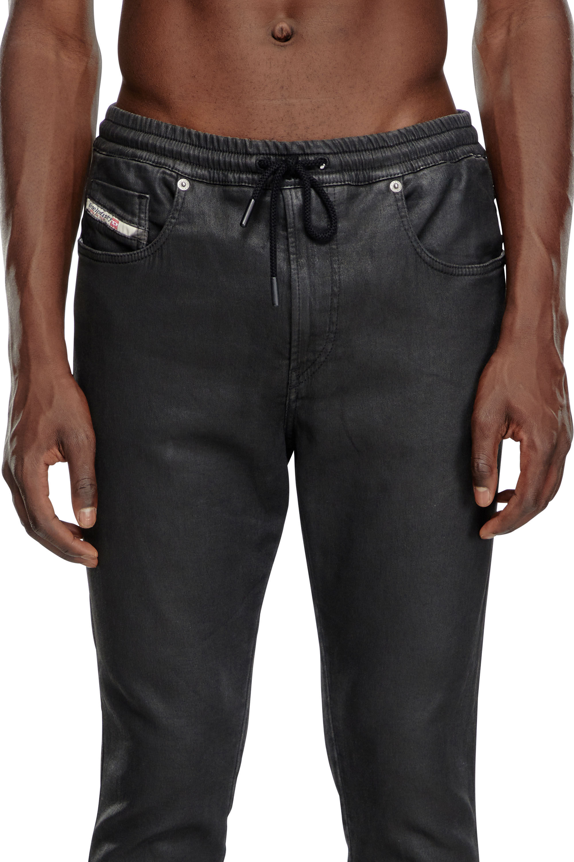 Diesel - Herren Slim 2060 D-Strukt Joggjeans® 068LP, Schwarz/Dunkelgrau - Image 5