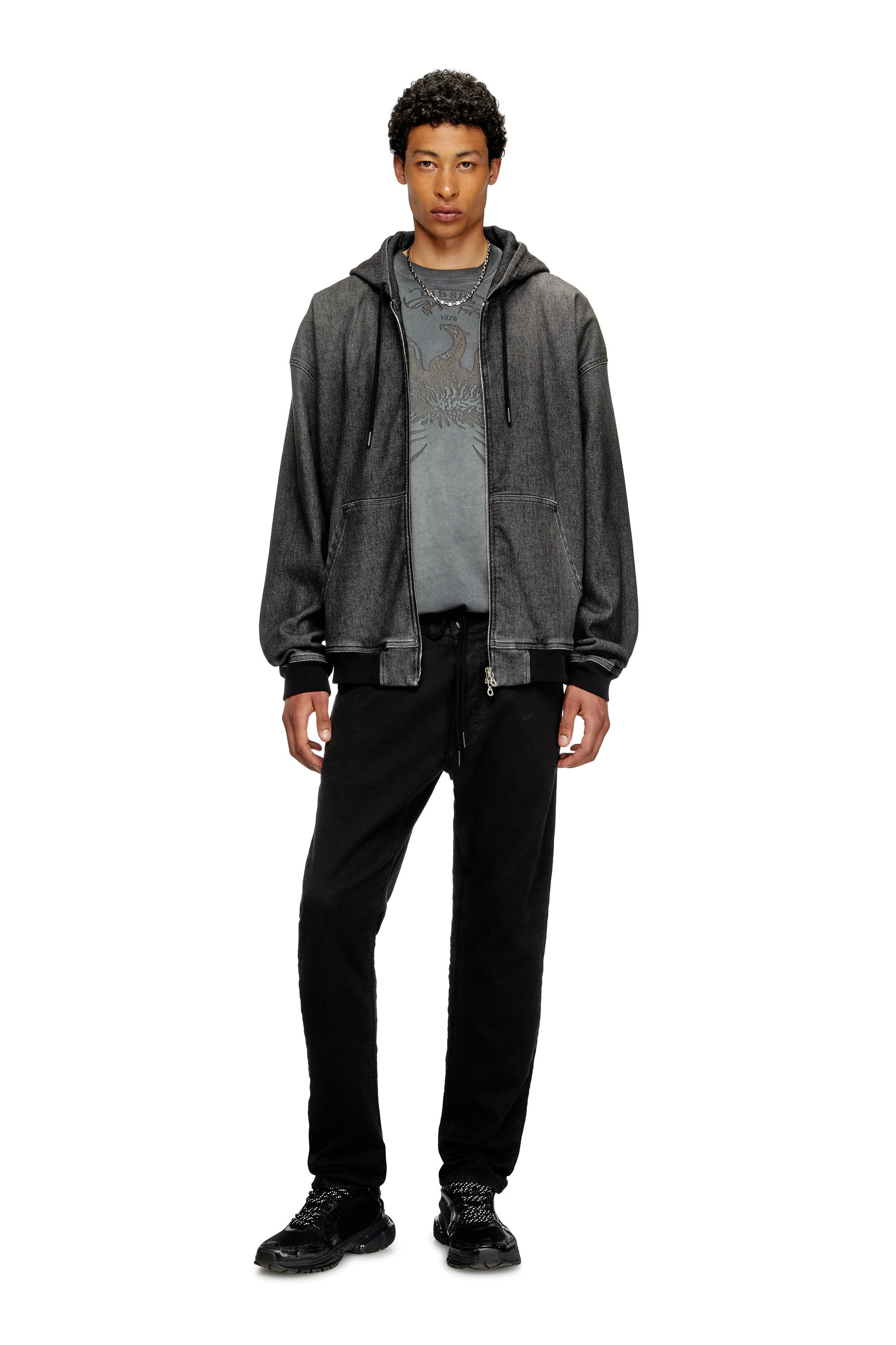 Diesel - Herren Regular 2030 D-Krooley Joggjeans® 068NH, Schwarz/Dunkelgrau - 1