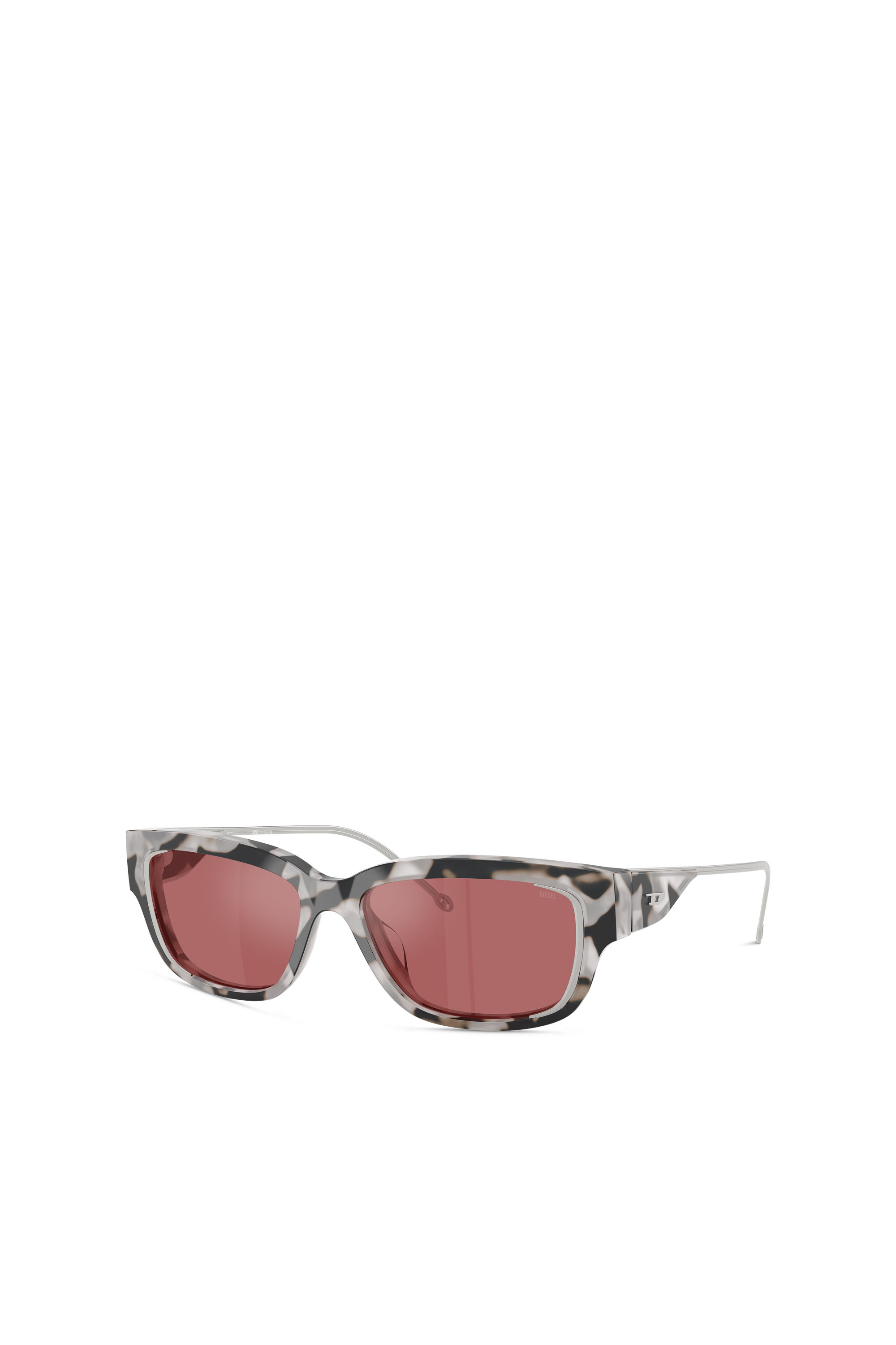 Diesel - 0DL2002, Unisex Essentielles Modell Brille in Rot - 4