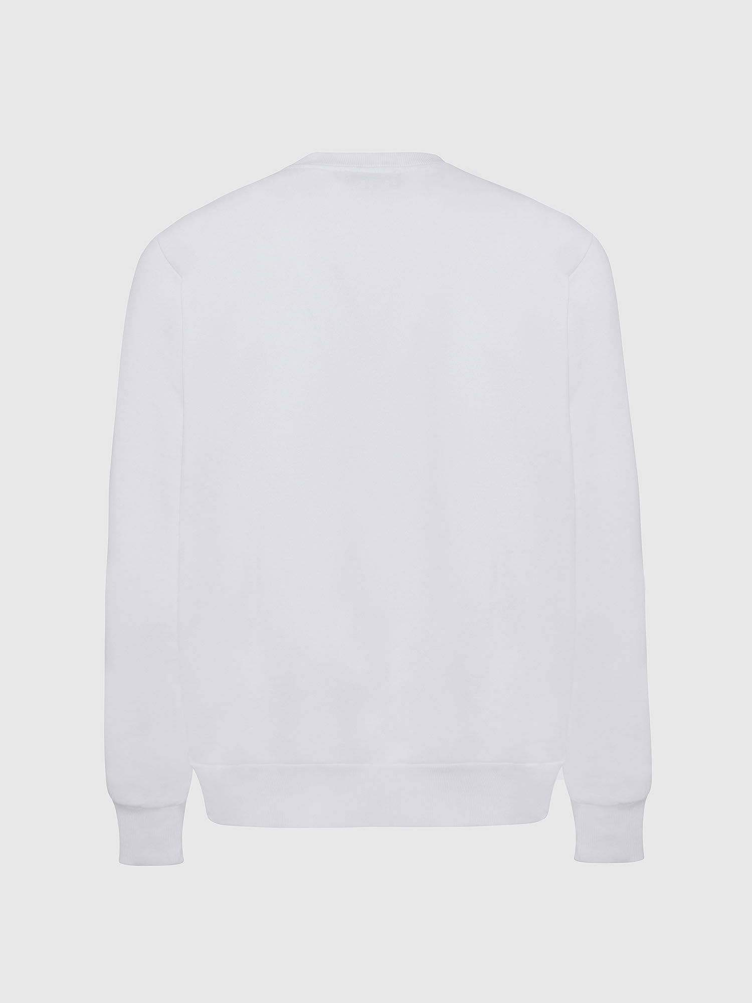 Diesel - S-GIRK-CUTY, Herren Sweatshirt mit kombinierten Logos in Weiß - 3