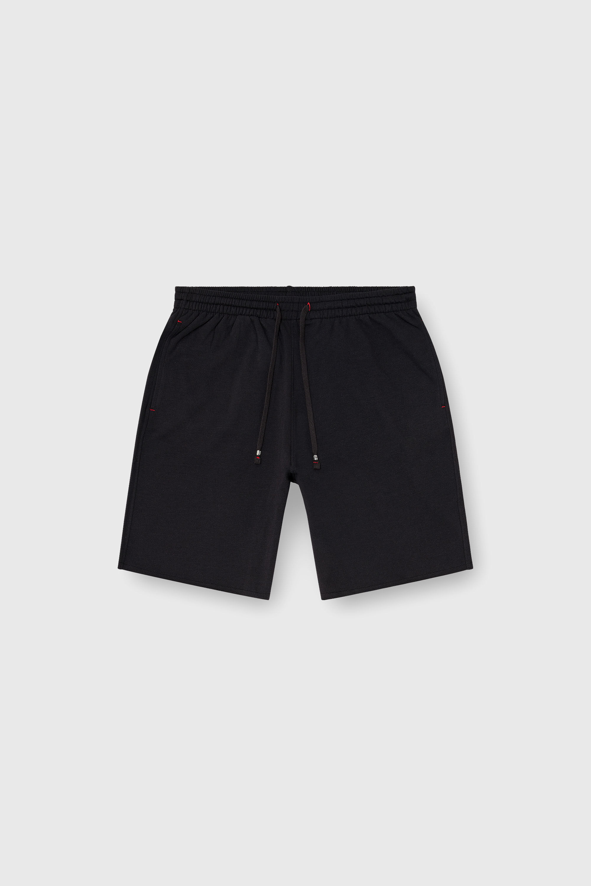 Diesel - CLARA-D-CORE, Damen Aufgeraute Sweatshorts mit offenen S&auml;umen in Schwarz - 2