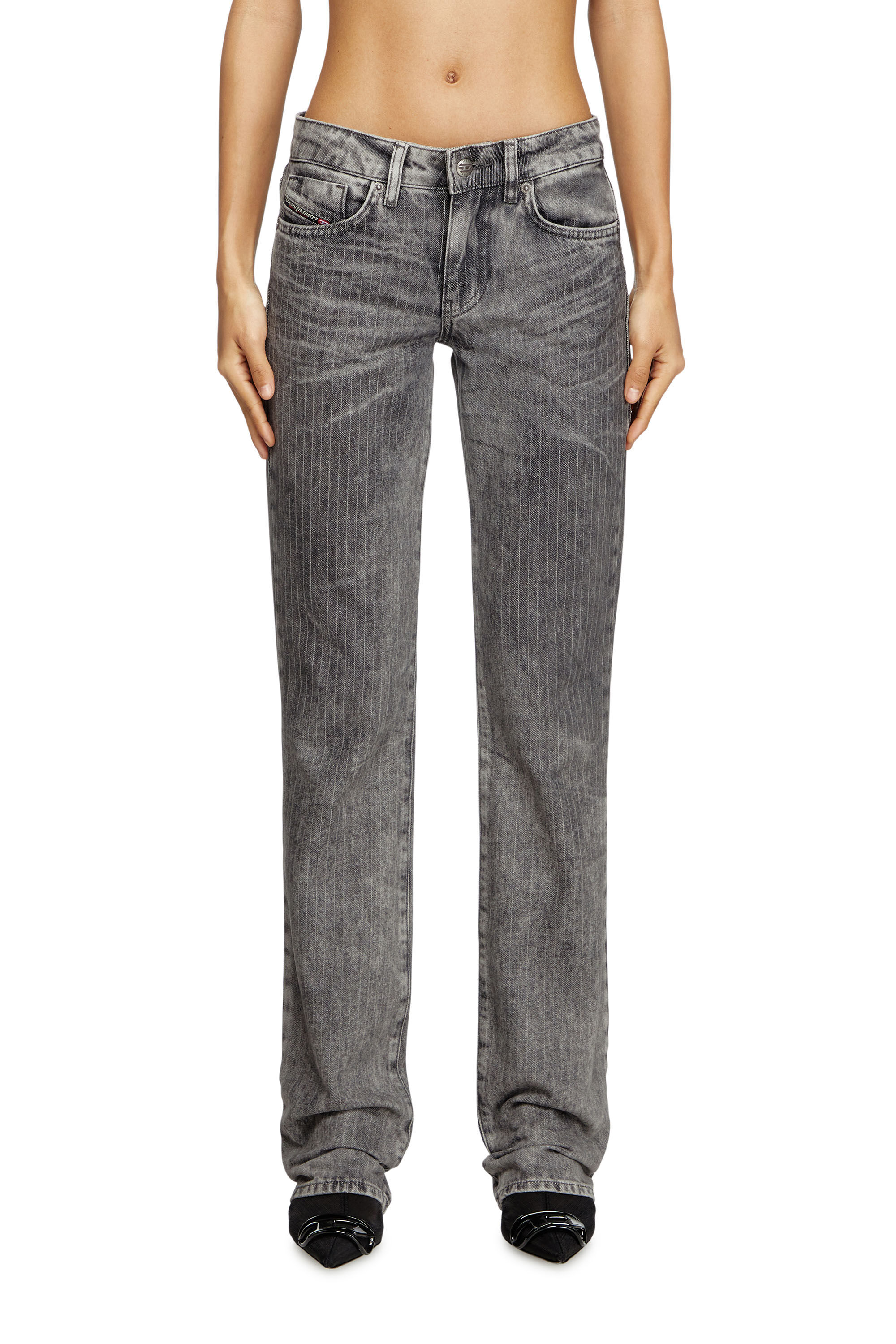 Diesel - Damen Bootcut Jeans D-Gianna 0ABDI, Hellgrau - 3