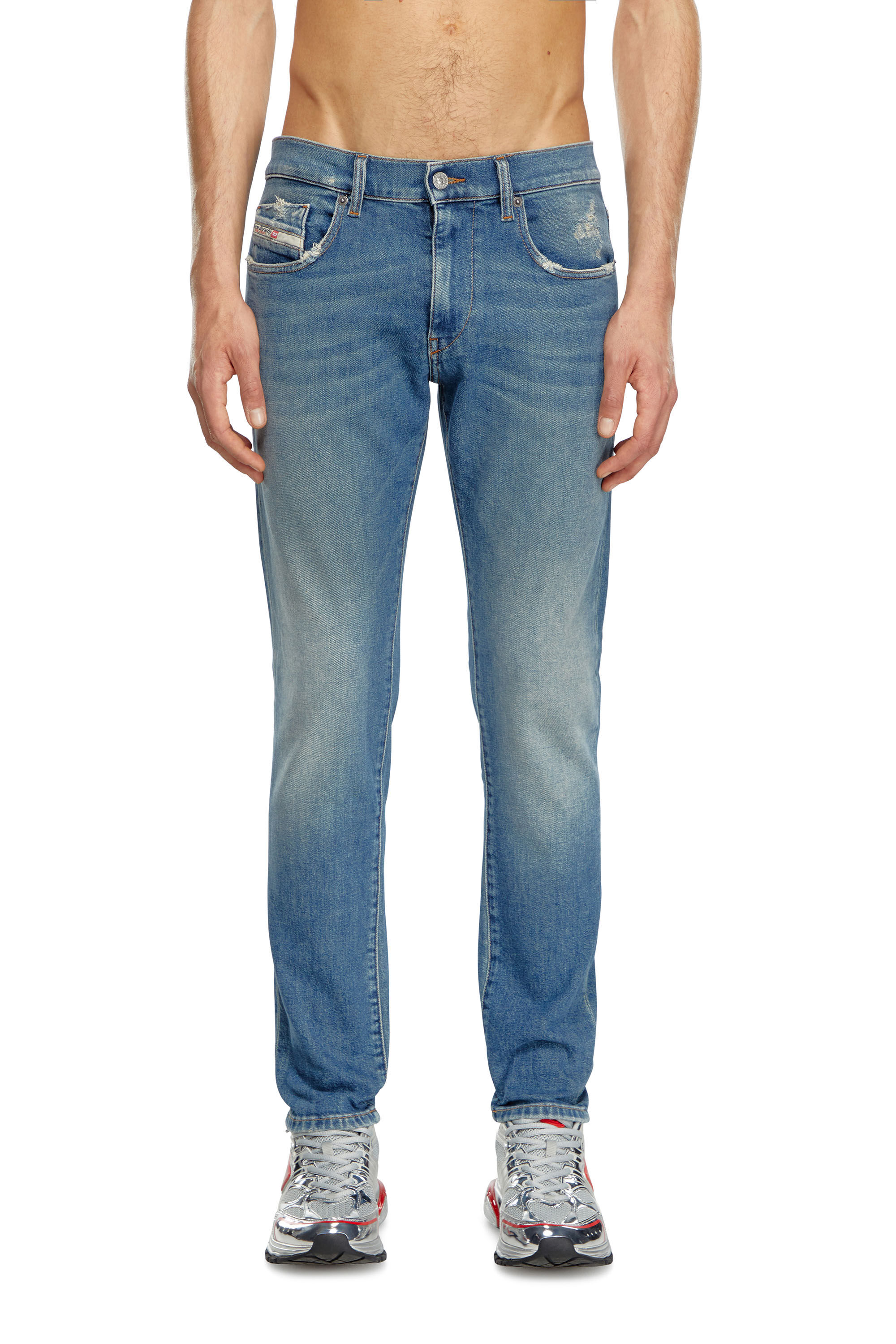 Diesel - Slim Jeans 2019 D-Strukt 0GRDG, Hellblau - Image 3