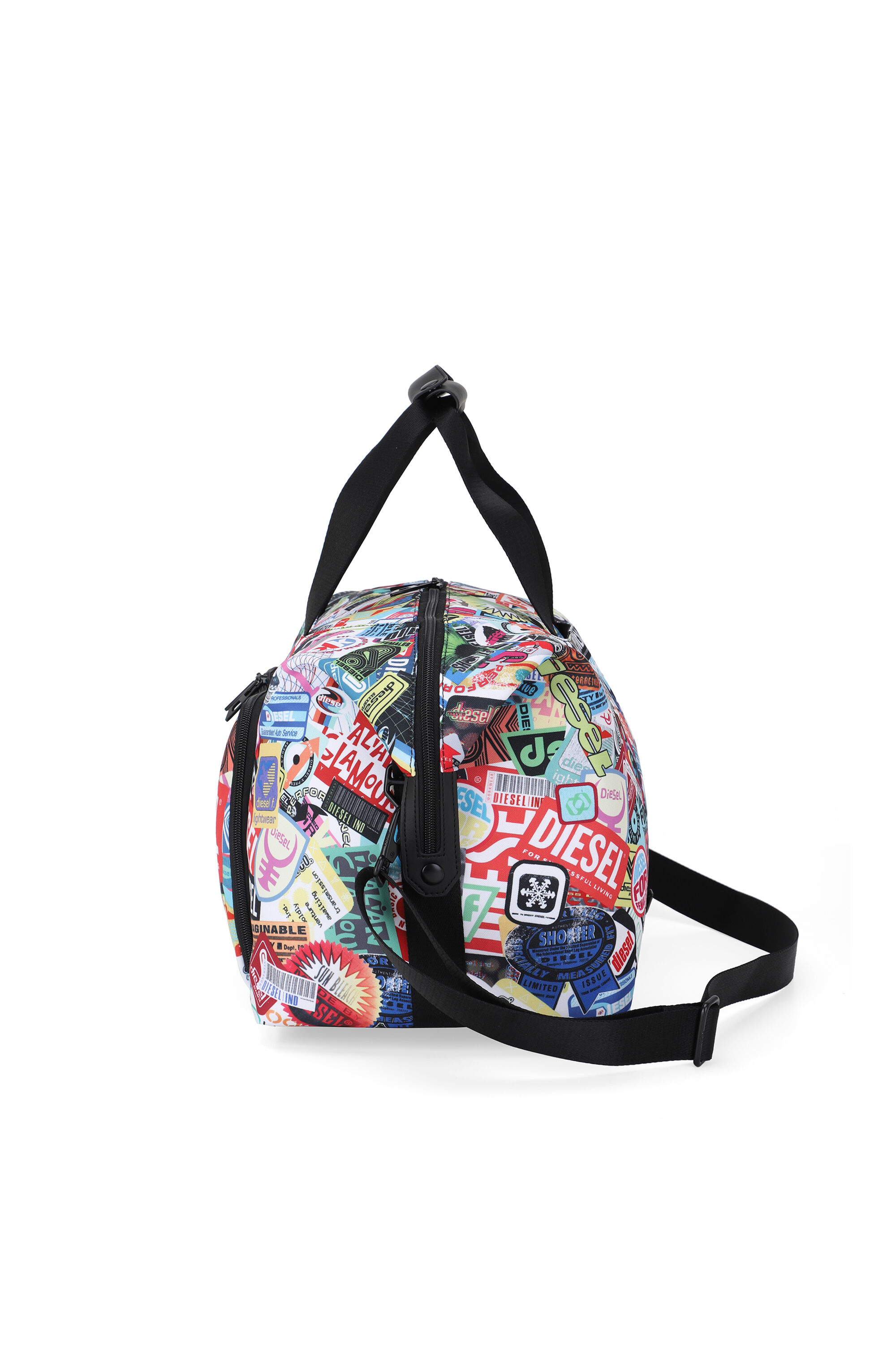 Diesel - DIESEL PC PRINTED DUFFLE-STICKERS- DSB00, Unisex Praktische Duffel-Tasche mit Aufklebern in Bunt - 4