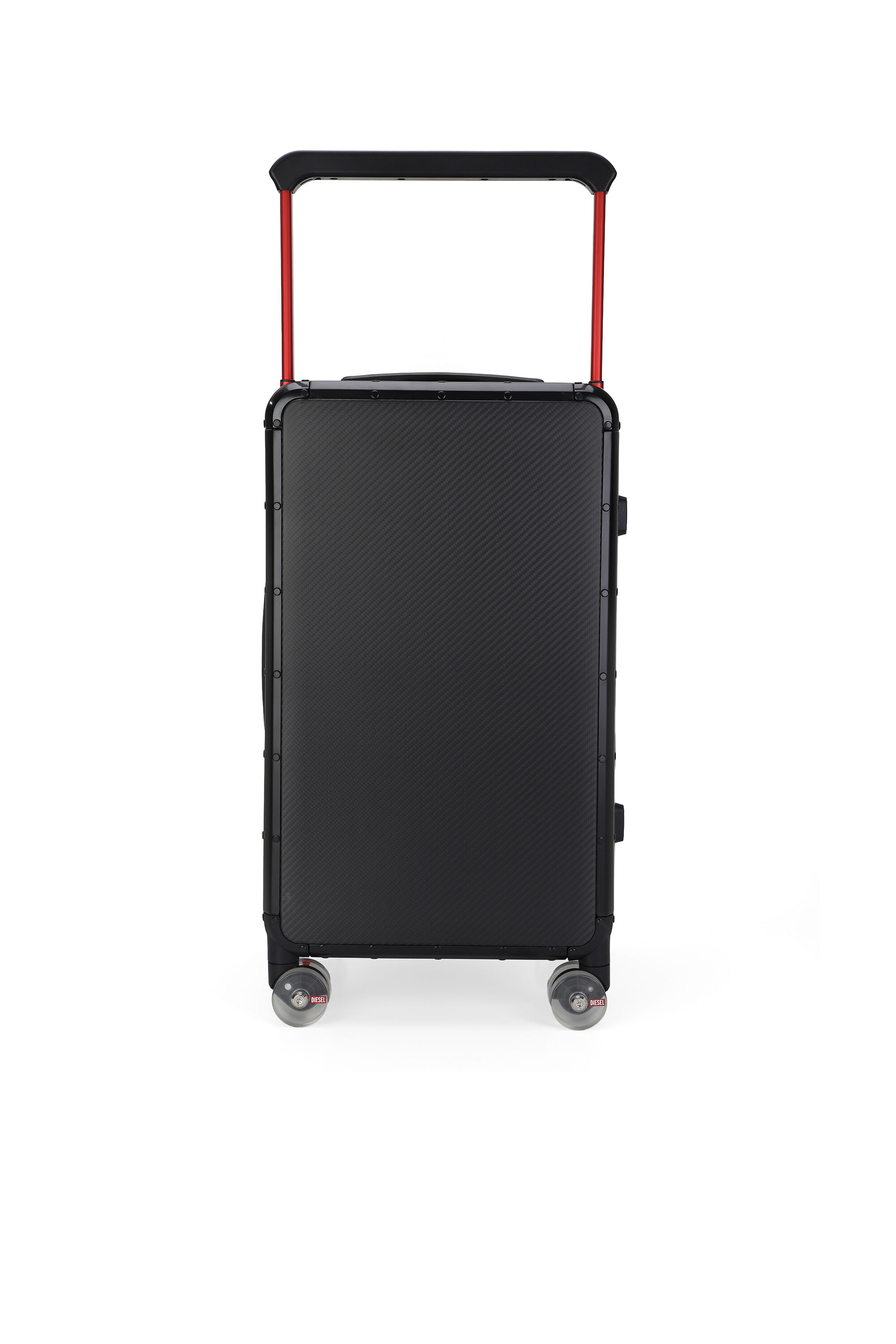 Diesel - DSL CARBON FIBER TROLLEY-BLACK- DSL001, Unisex Koffer aus Kohlefaser Gr&ouml;&szlig;e M in Schwarz - 2