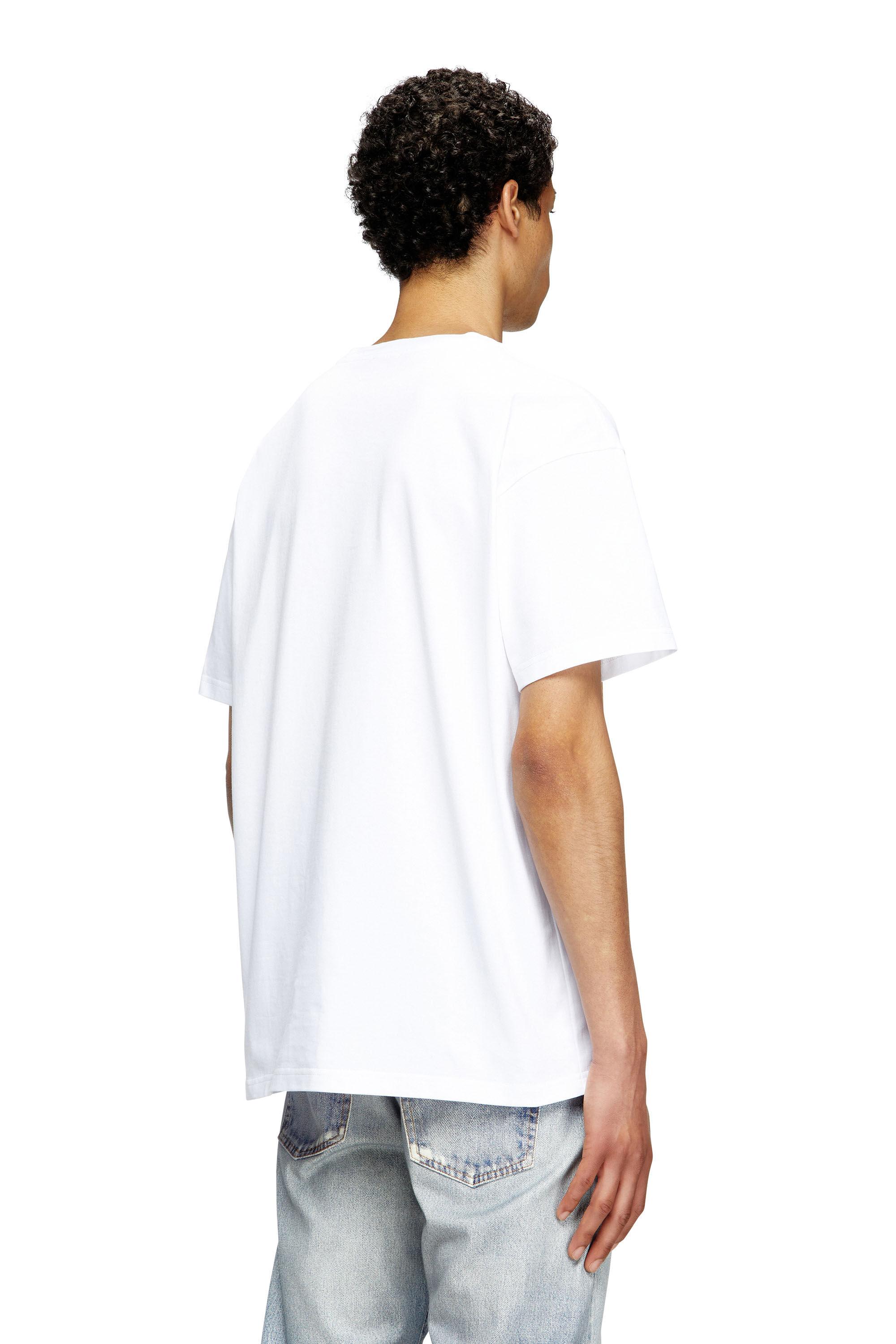 Diesel - PR-T-NORM-TOM25-1, Unisex T-Shirt mit Grafik-Print in Weiß - 4