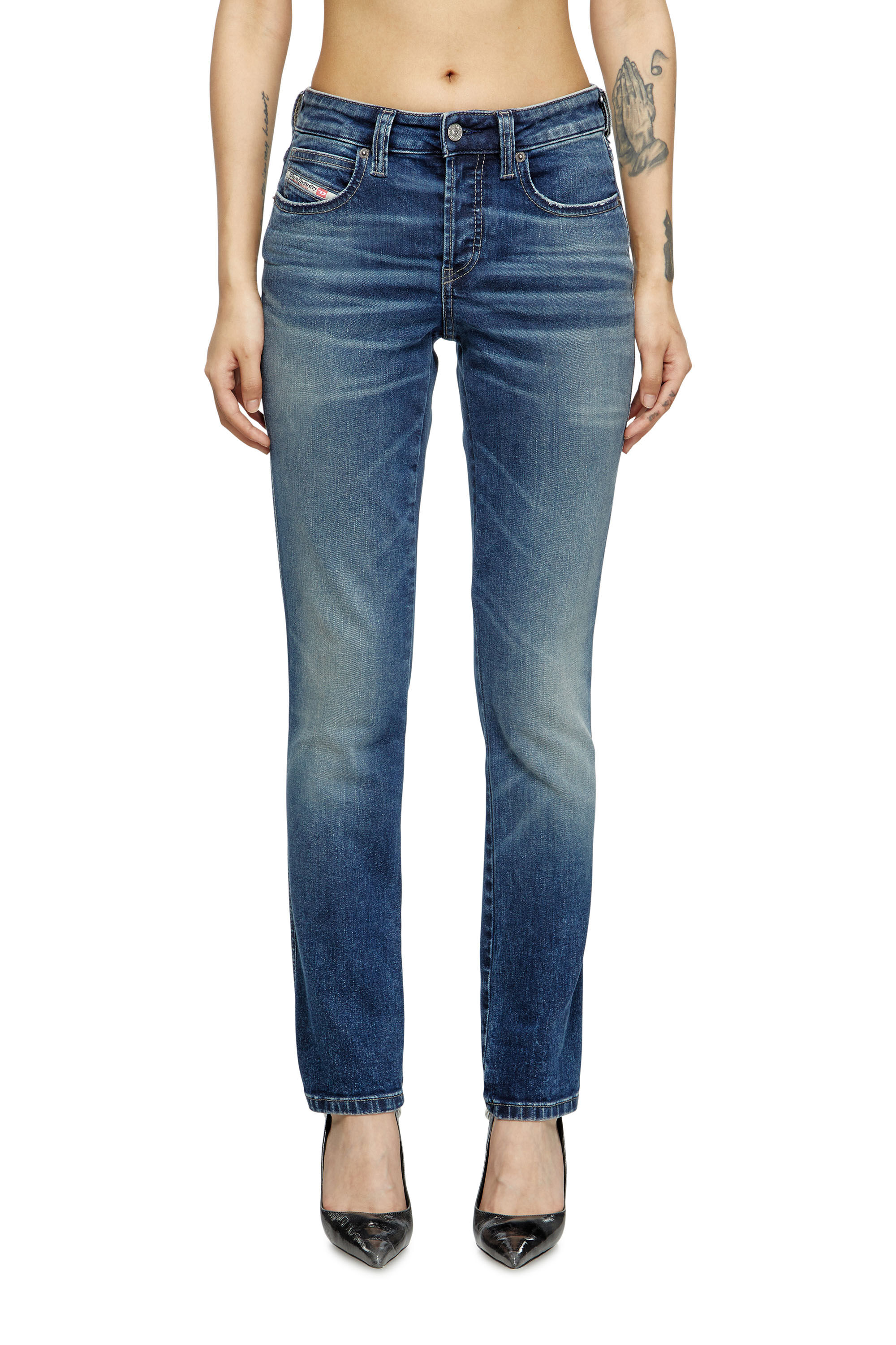 Diesel - Damen Slim Jeans 1992 D-Jiann 0DBEE, Mittelblau - 3