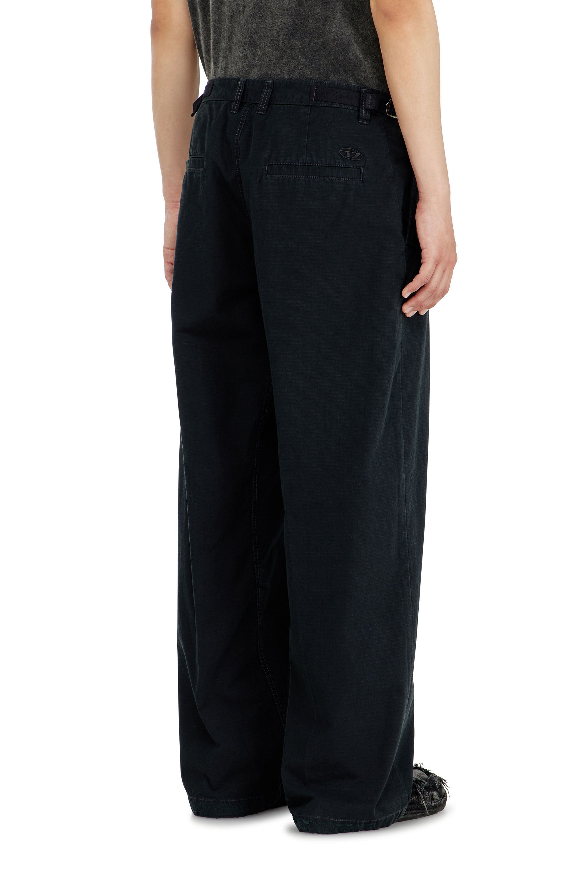 Diesel - P-BALL, Herren Baumwoll-Ripstop-Hose mit seitlichen Schnallen in null - 4