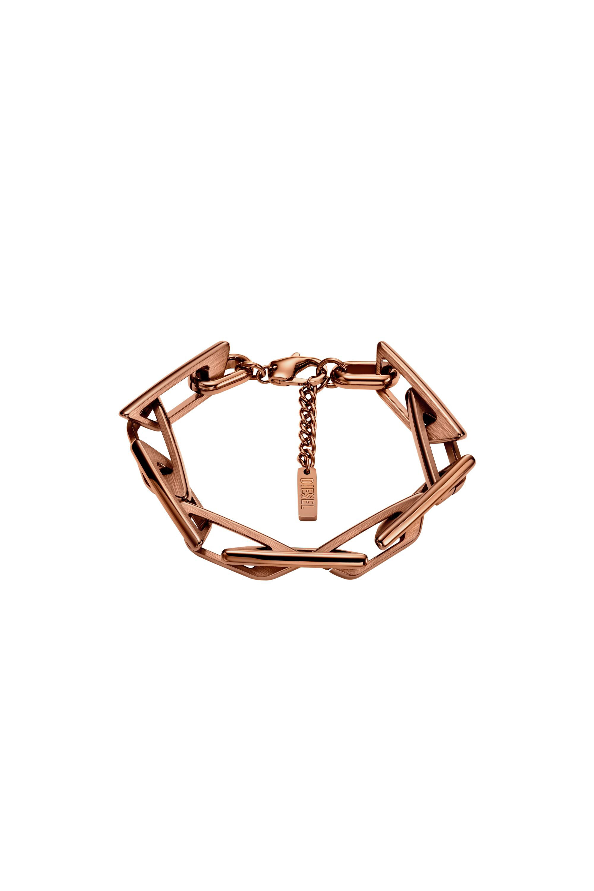 Diesel - DX1645200 JEWELLERY, Unisex Edelstahl Kettenarmband in Bronze - 1