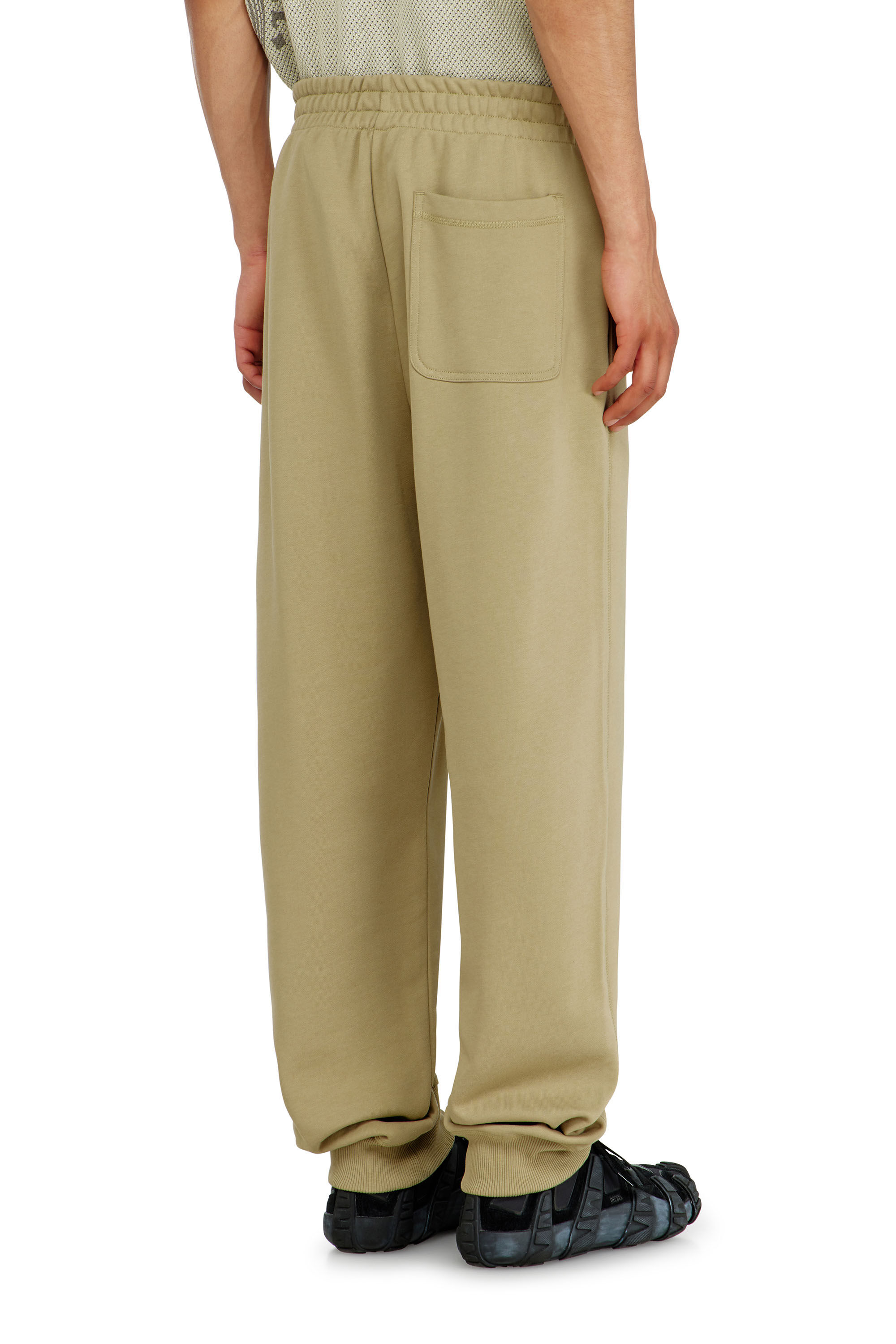 Diesel - P-MARKY-IOD, Herren Baumwollsweatpants mit metallischem Oval D in Beige - 4
