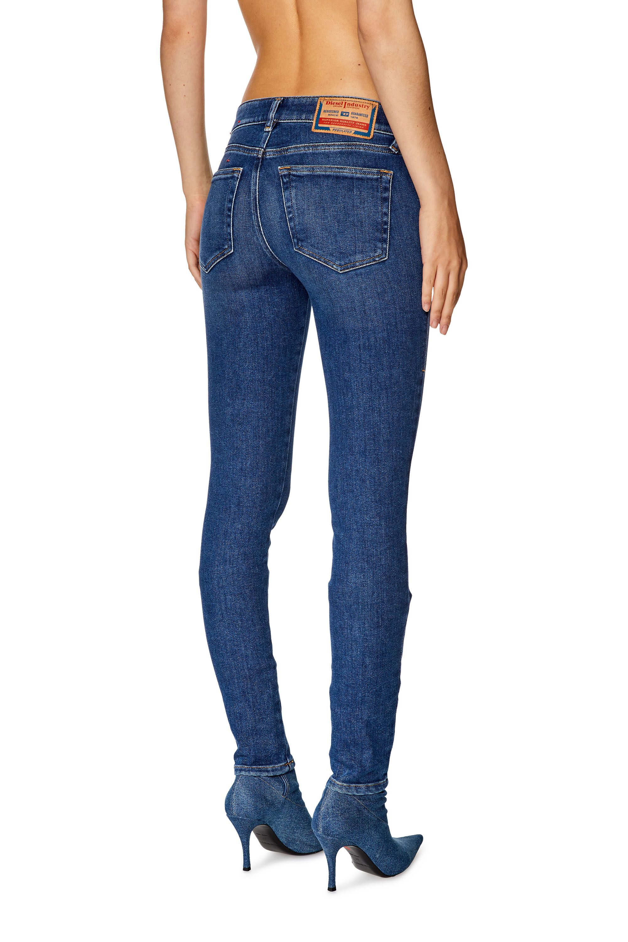 Women s Super skinny Jeans Medium blue Diesel 2018 Slandy Low