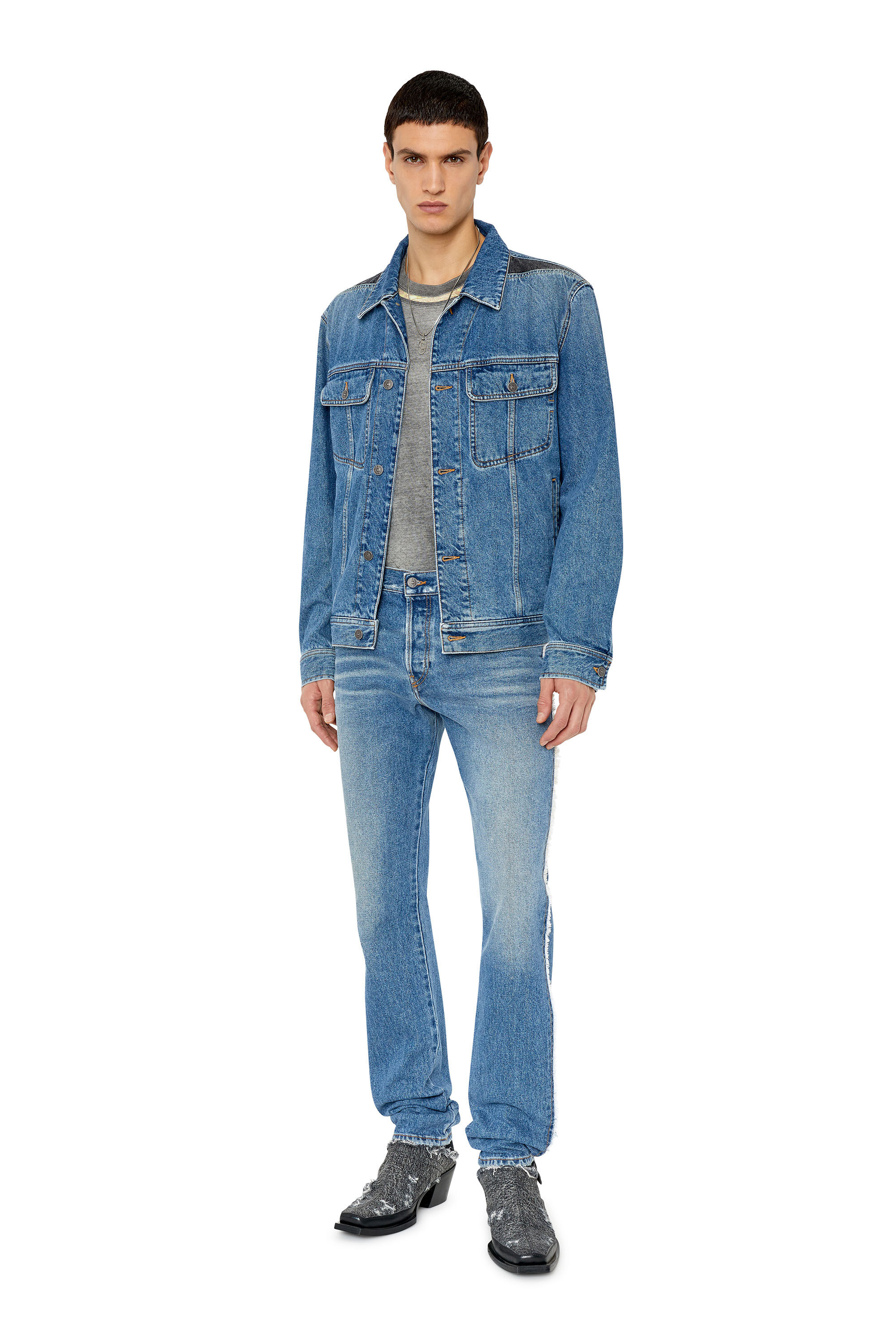 Diesel - 1995 D-Sark 09F20 Straight Jeans, Mittelblau - Image 1
