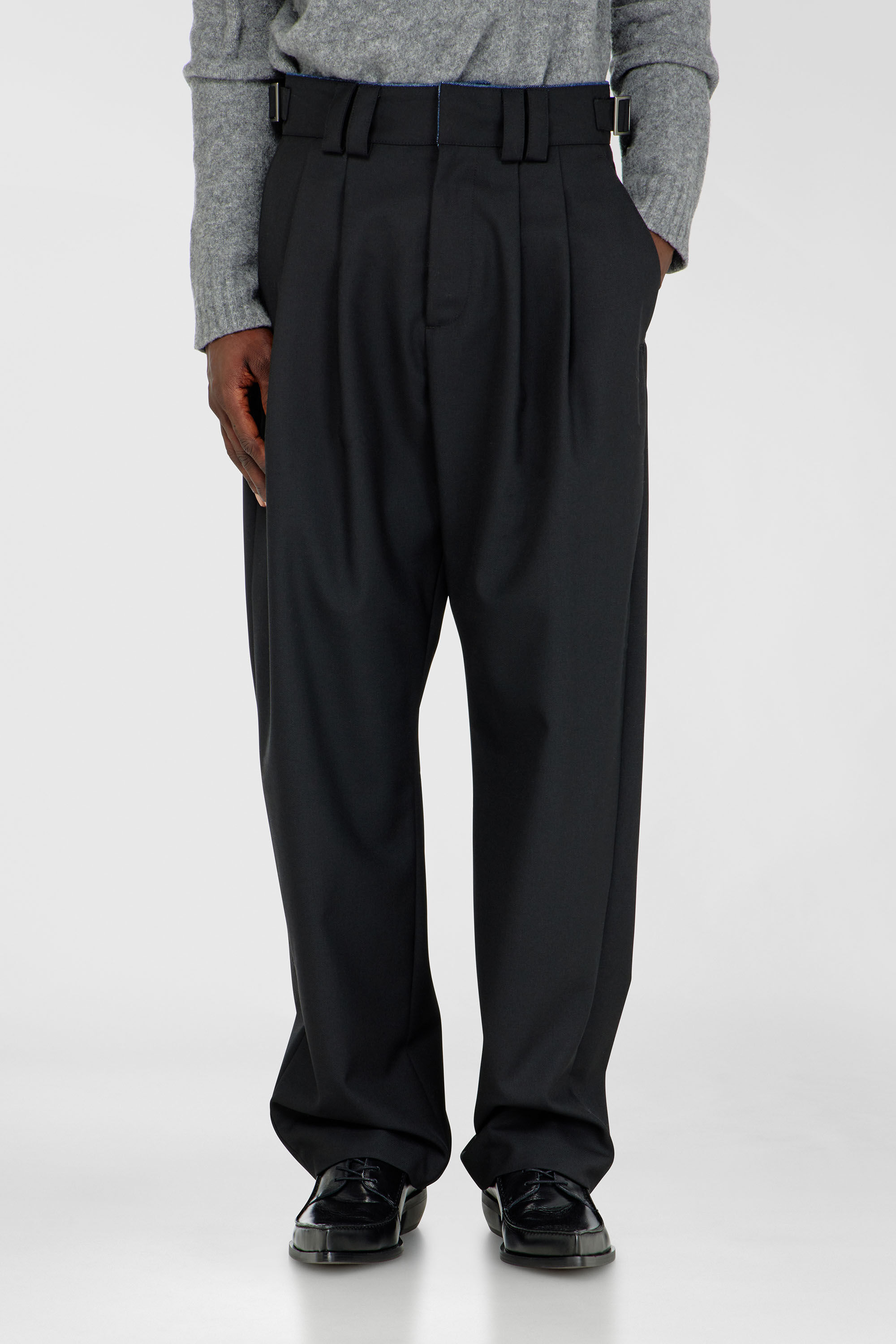 Diesel - P-HIT-COOL, Herren Ma&szlig;geschneiderte Hose mit Denim-Detail in null - 3