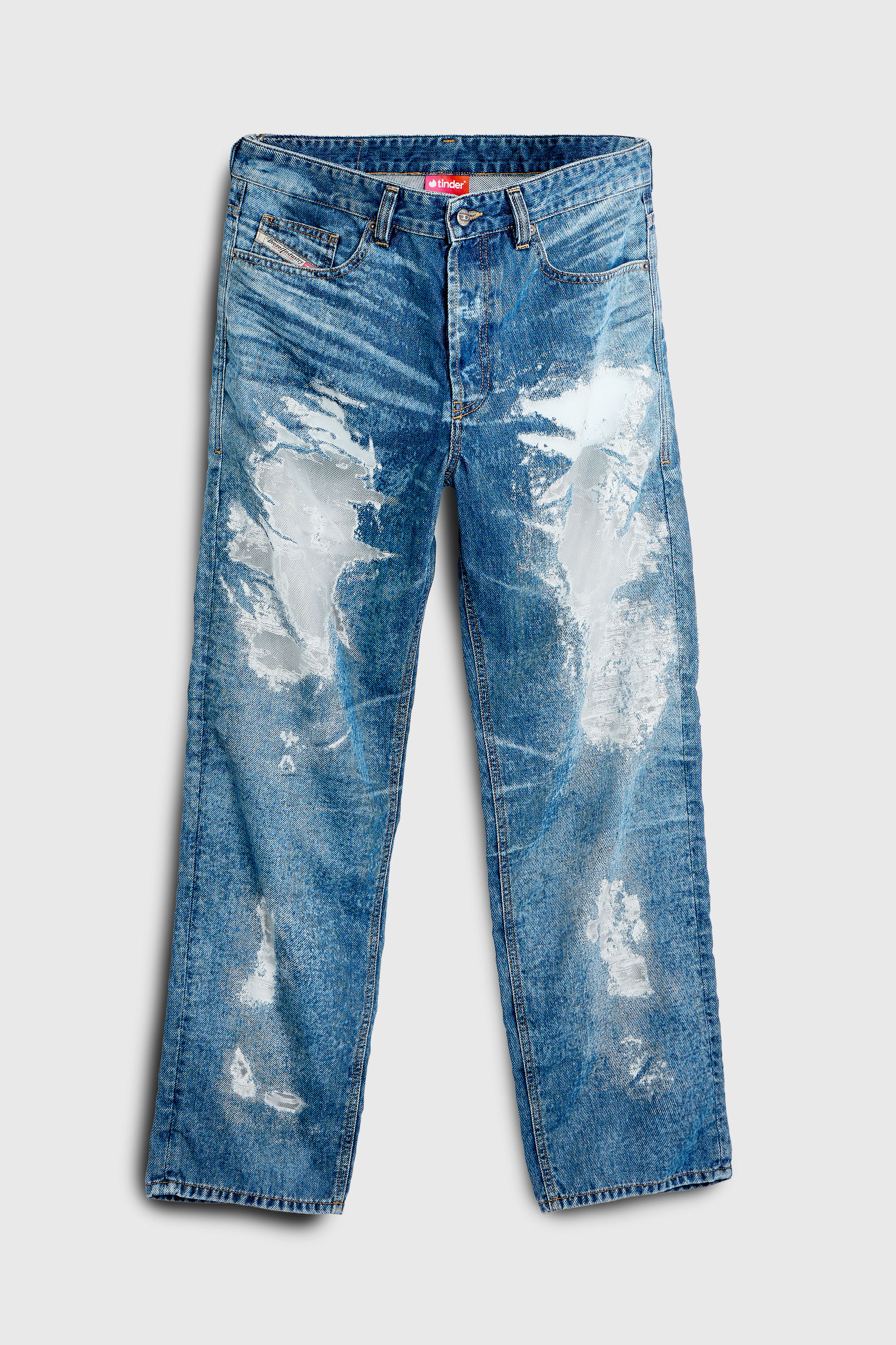 Diesel - Herren Regular Jeans 2024 D-Macs 068ZH, Mittelblau - 4
