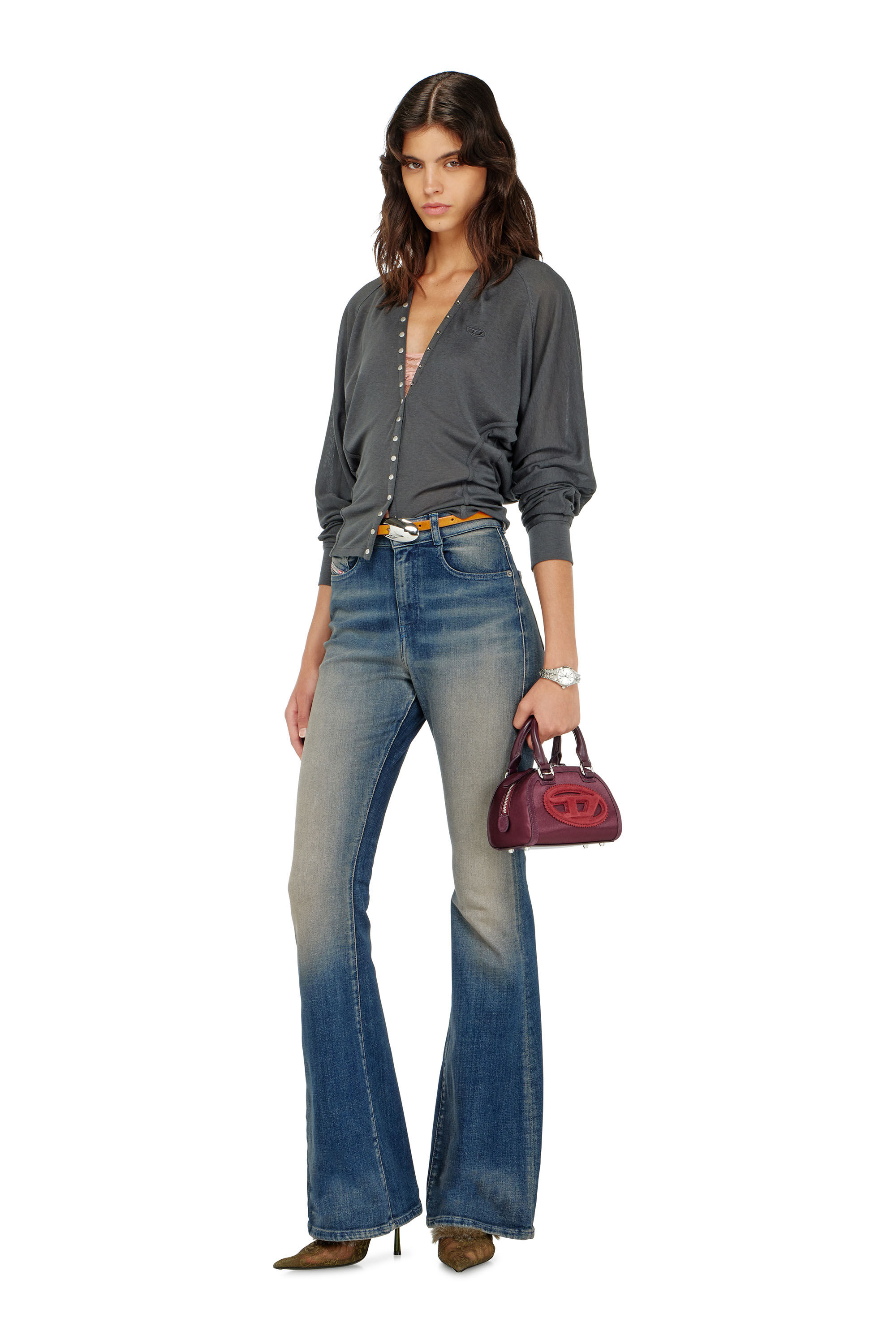 Diesel - T-ISERINA, Damen Cardigan-Top aus Tencel-Mix mit Fledermaus&auml;rmeln in null - 1