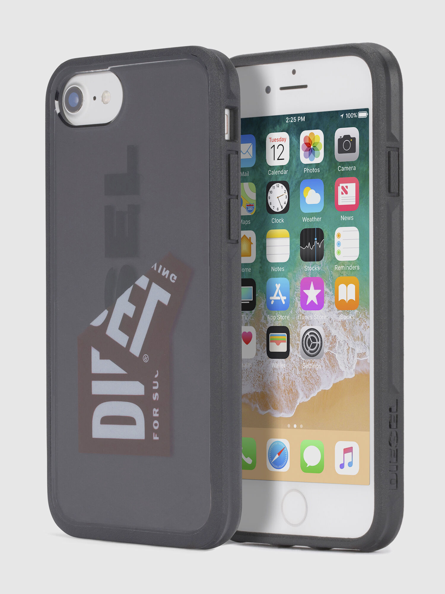 Diesel - STICKER IPHONE 8 PLUS/7 PLUS/6s PLUS/6 PLUS CASE, Unisex Schutzhülle mit Logomuster, iPhone 8Plus/7Plus/6s Plus/6Plus in Schwarz - 1
