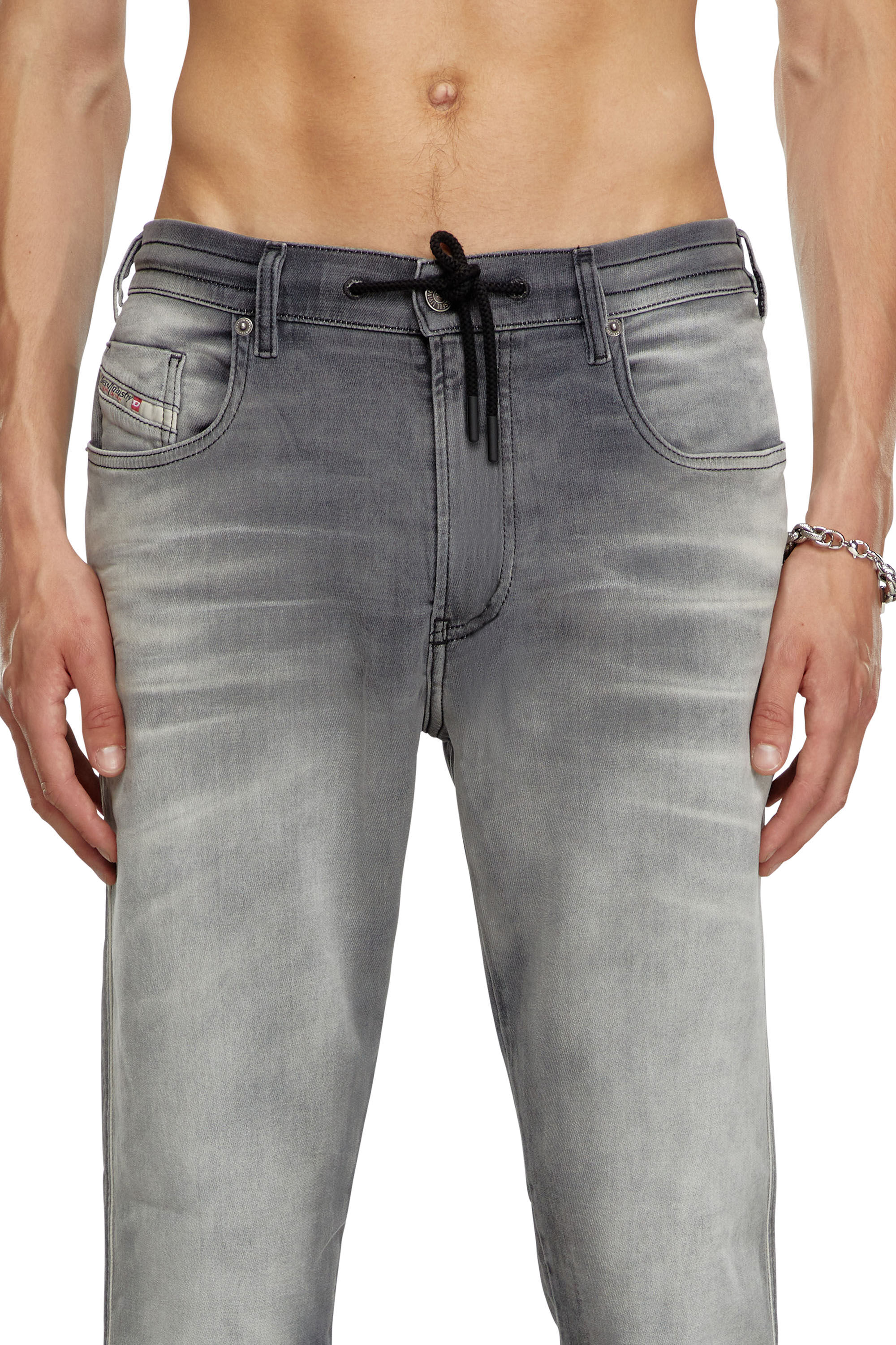 Diesel - Herren Slim 2060 D-Strukt Joggjeans® 068LR, Dunkelgrau - 5