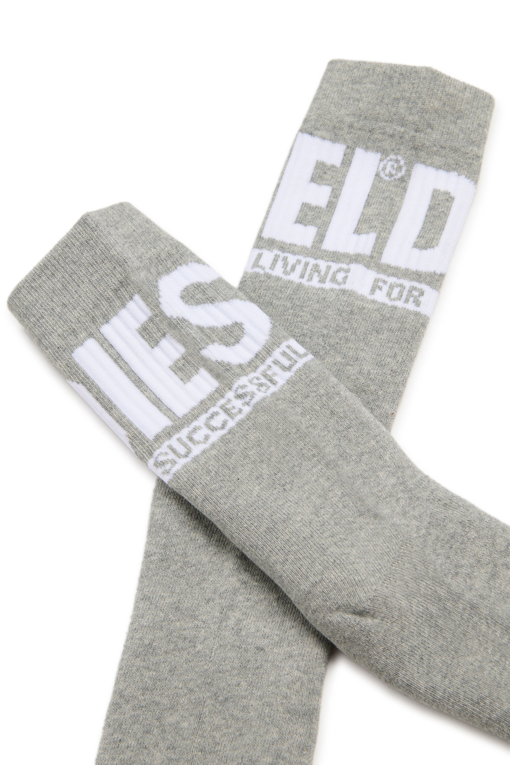 Diesel - SKM-ZRAYBIPACK, Herren Socken im Zweierpack mit Logo in Schwarz - 2