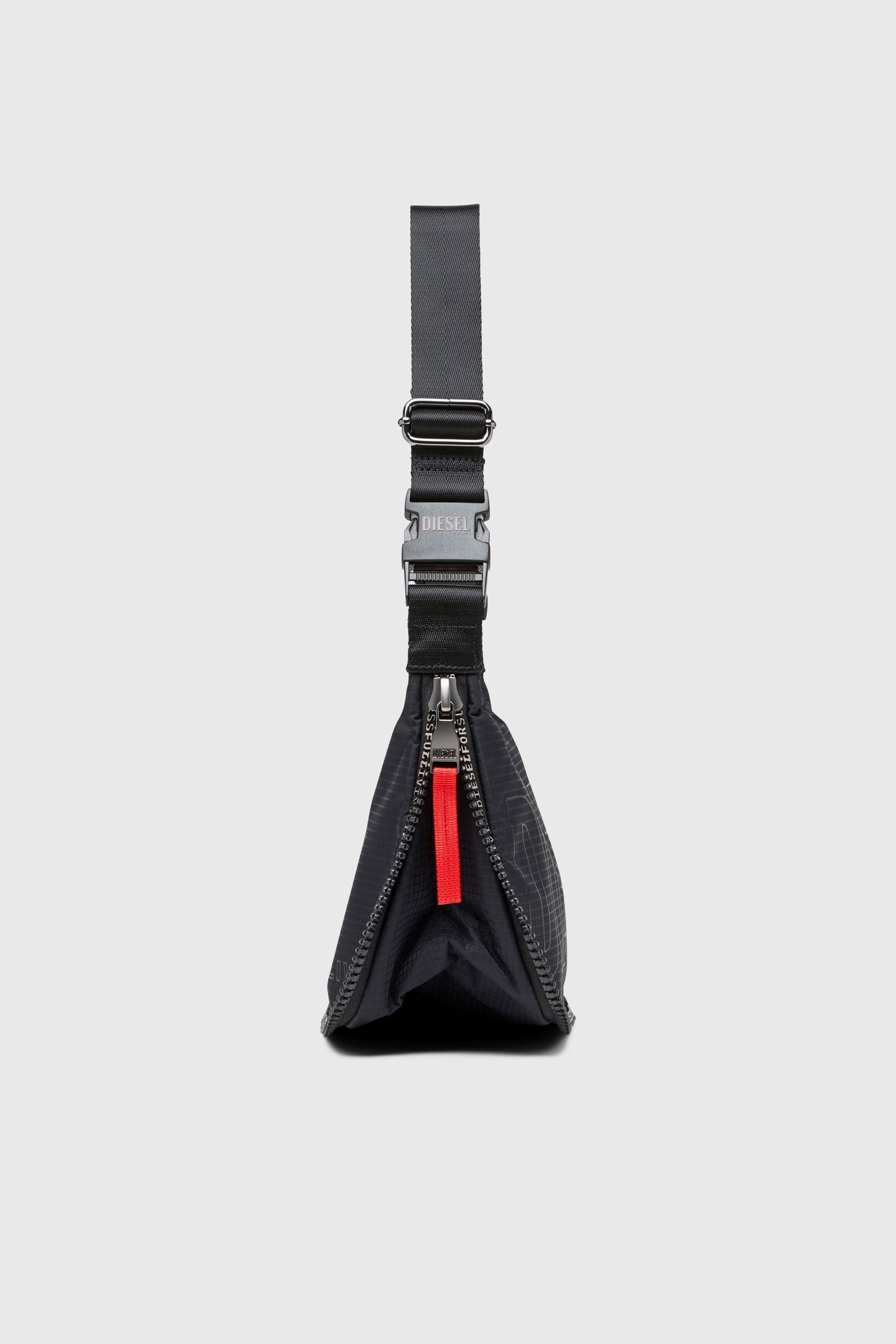 Diesel - ZIP-D CROSSBODY BAG X, Unisex Zip-D X-Erweiterbare Utility-Schultertasche in Schwarz - 5