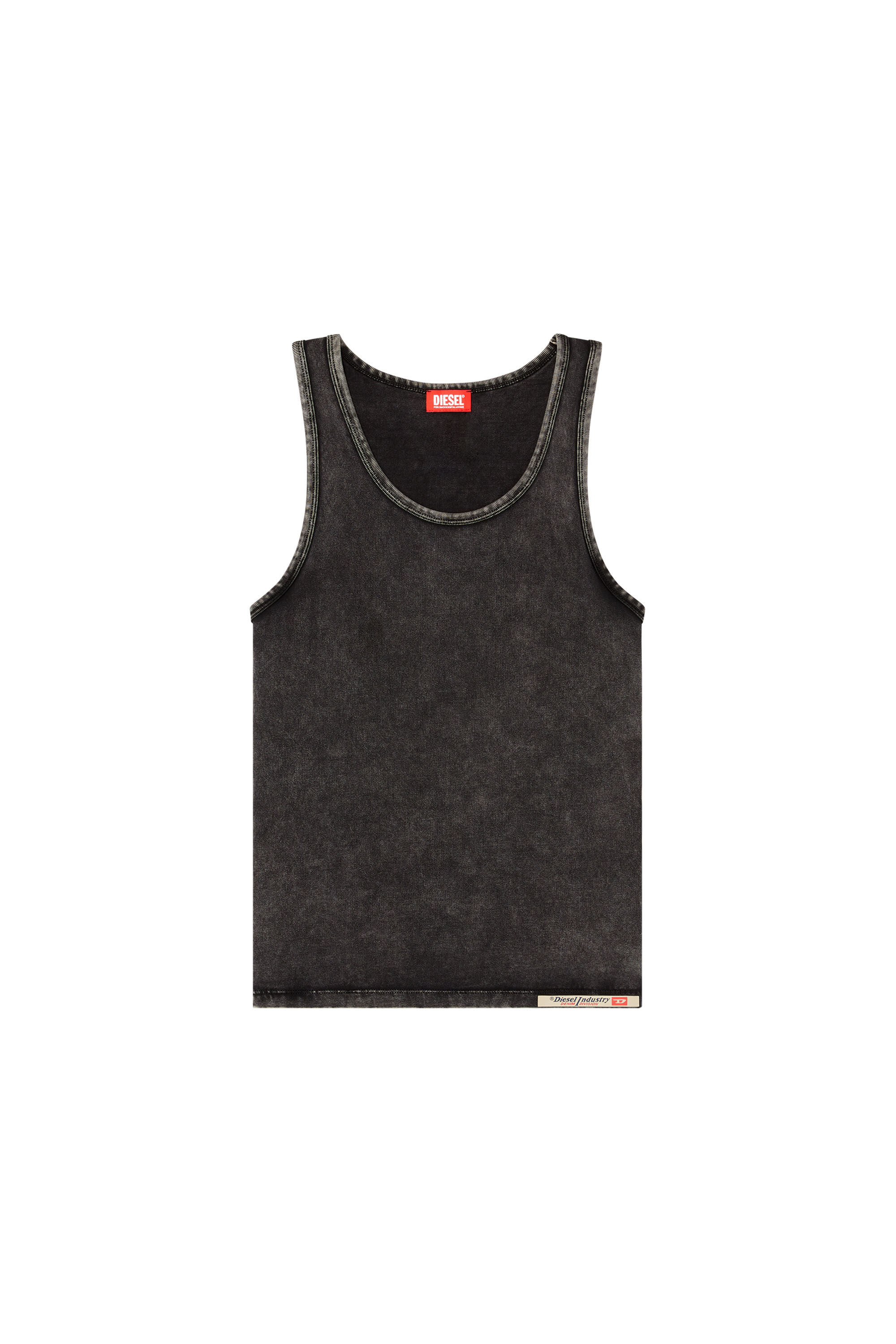 Diesel - WALTY-DNM, Herren Tanktop mit Denim-Effekt in Schwarz - 2