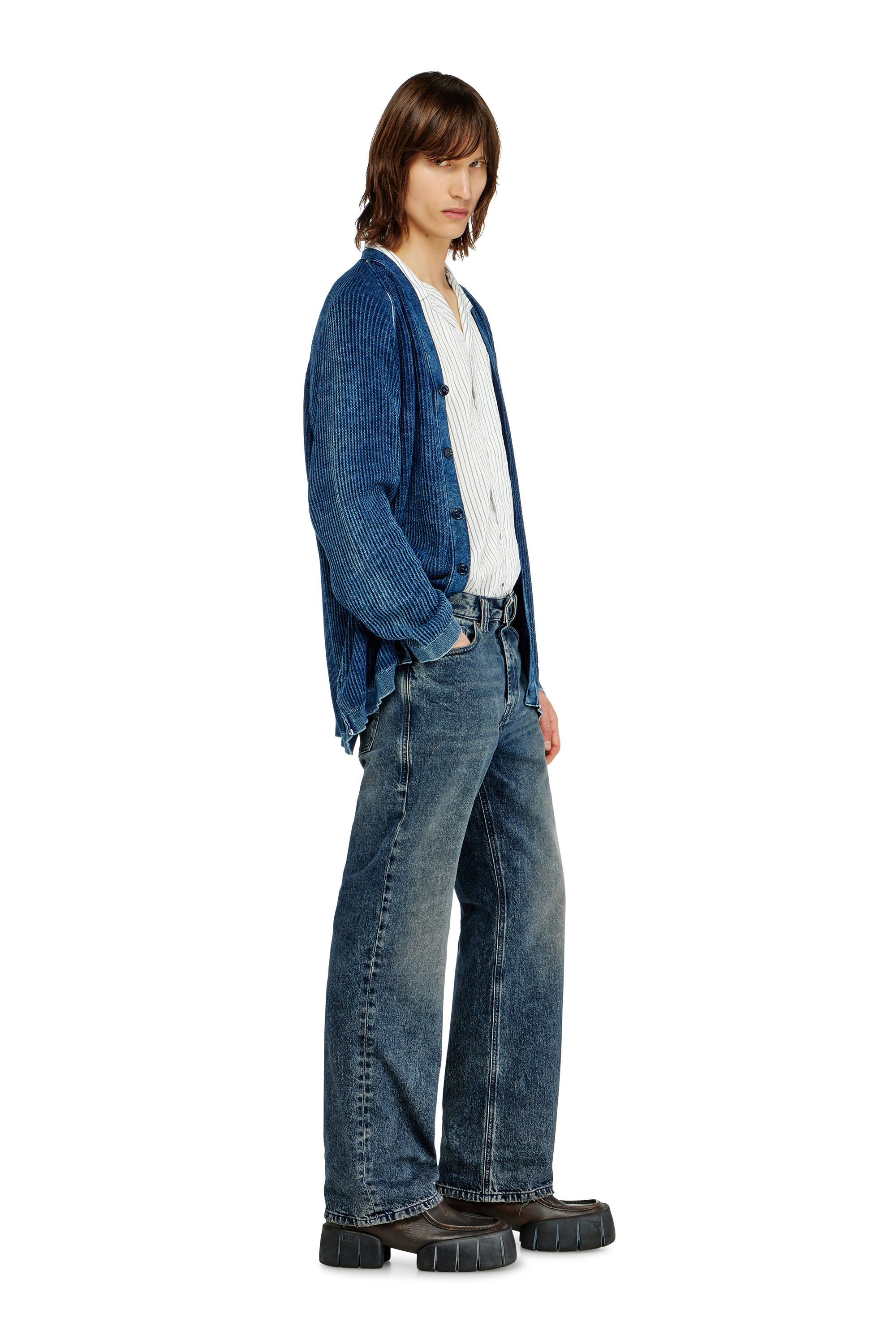 Diesel - Herren Relaxed Jeans 1980 D-Eeper 09N68, Dunkelblau - 2