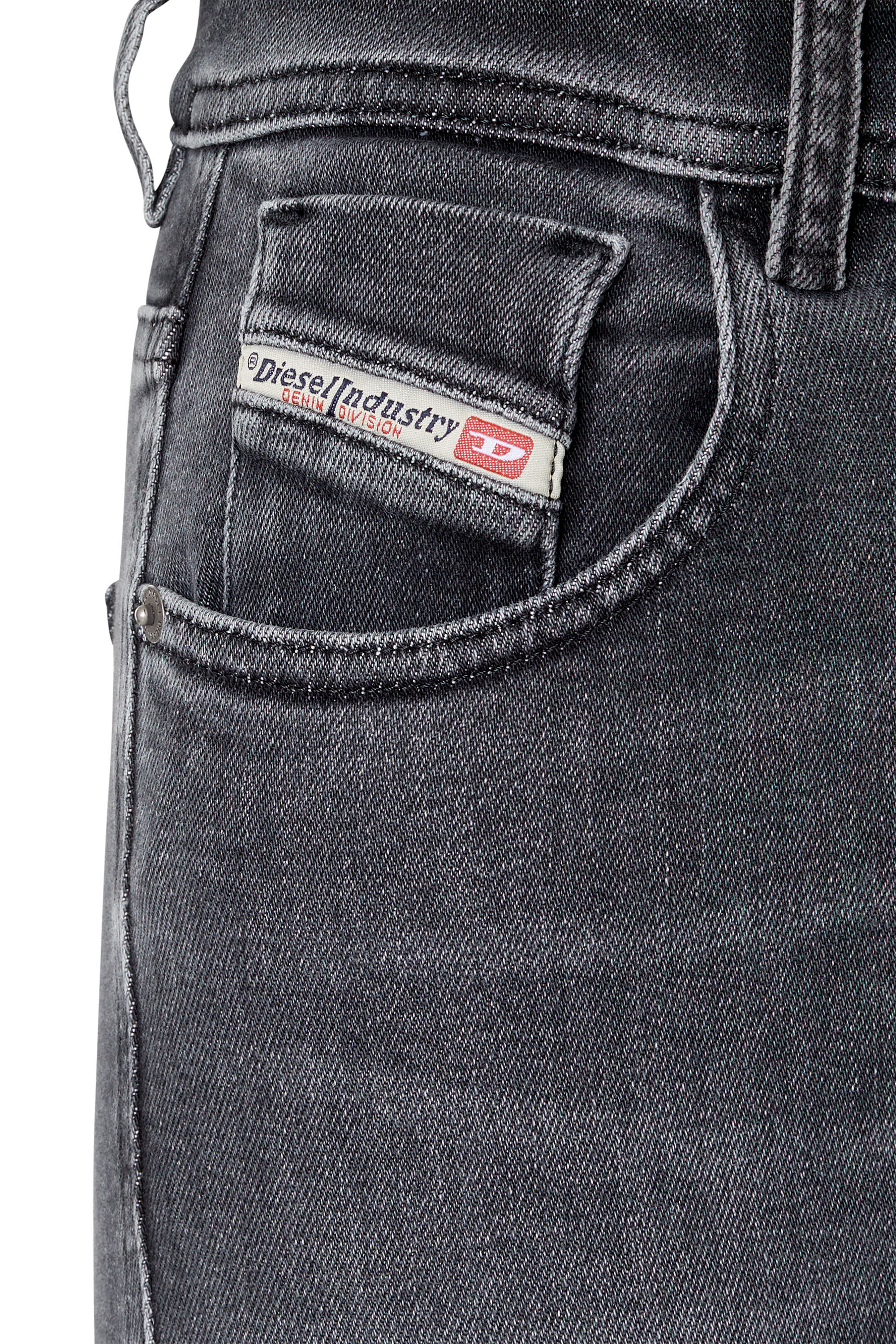 Diesel - Super skinny Jeans 1984 Slandy-High 09D61, Schwarz/Dunkelgrau - Image 6