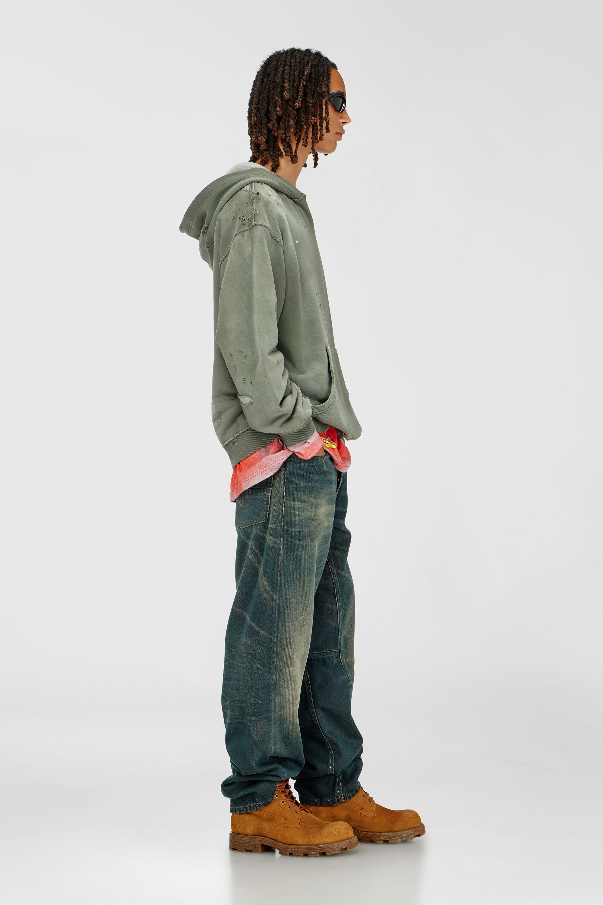 Diesel - Herren Relaxed Jeans 2001 D-Macro 09P85, Dunkelblau - 2