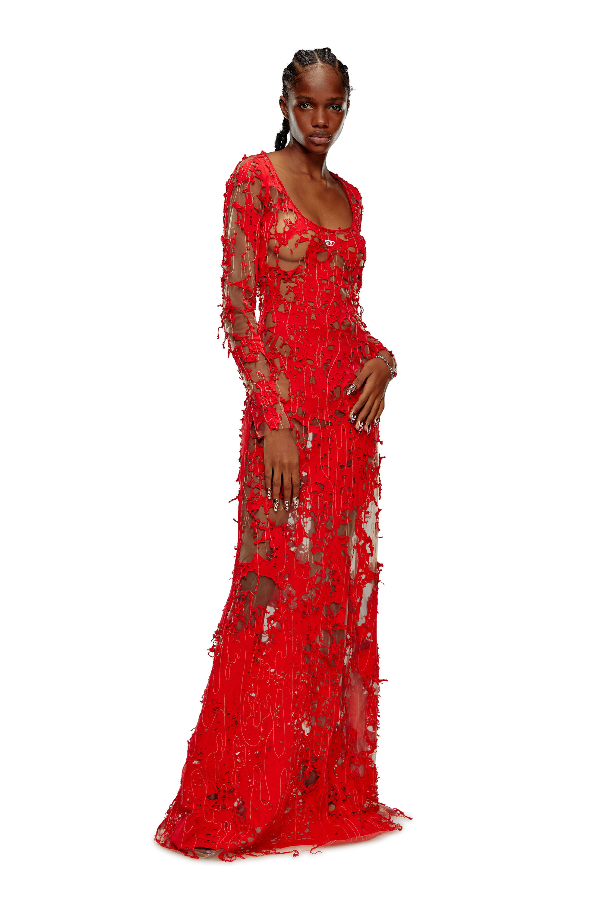 Langes kleid rot clearance