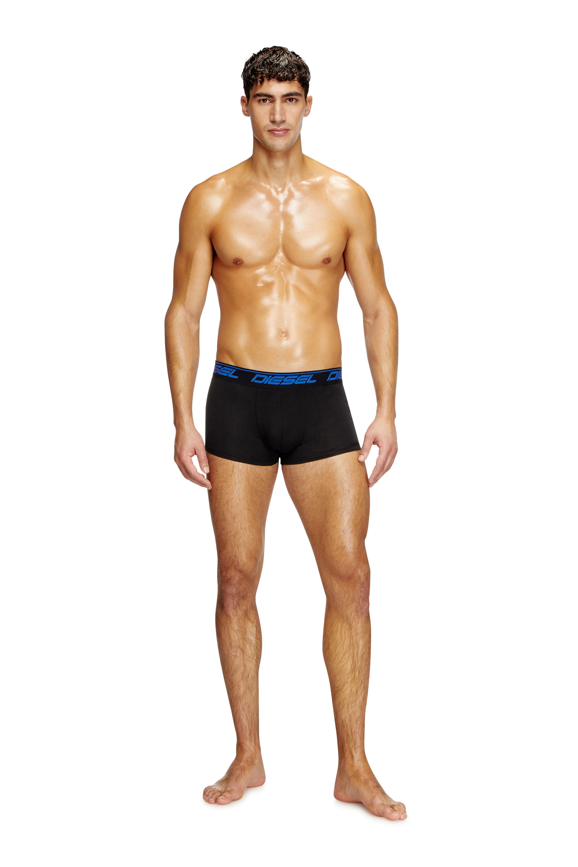 Diesel - UMBX-DAMIENTHREEPACK, Herren Retropants mit diffusem Print im Dreierpack in Schwarz/Blau - 1