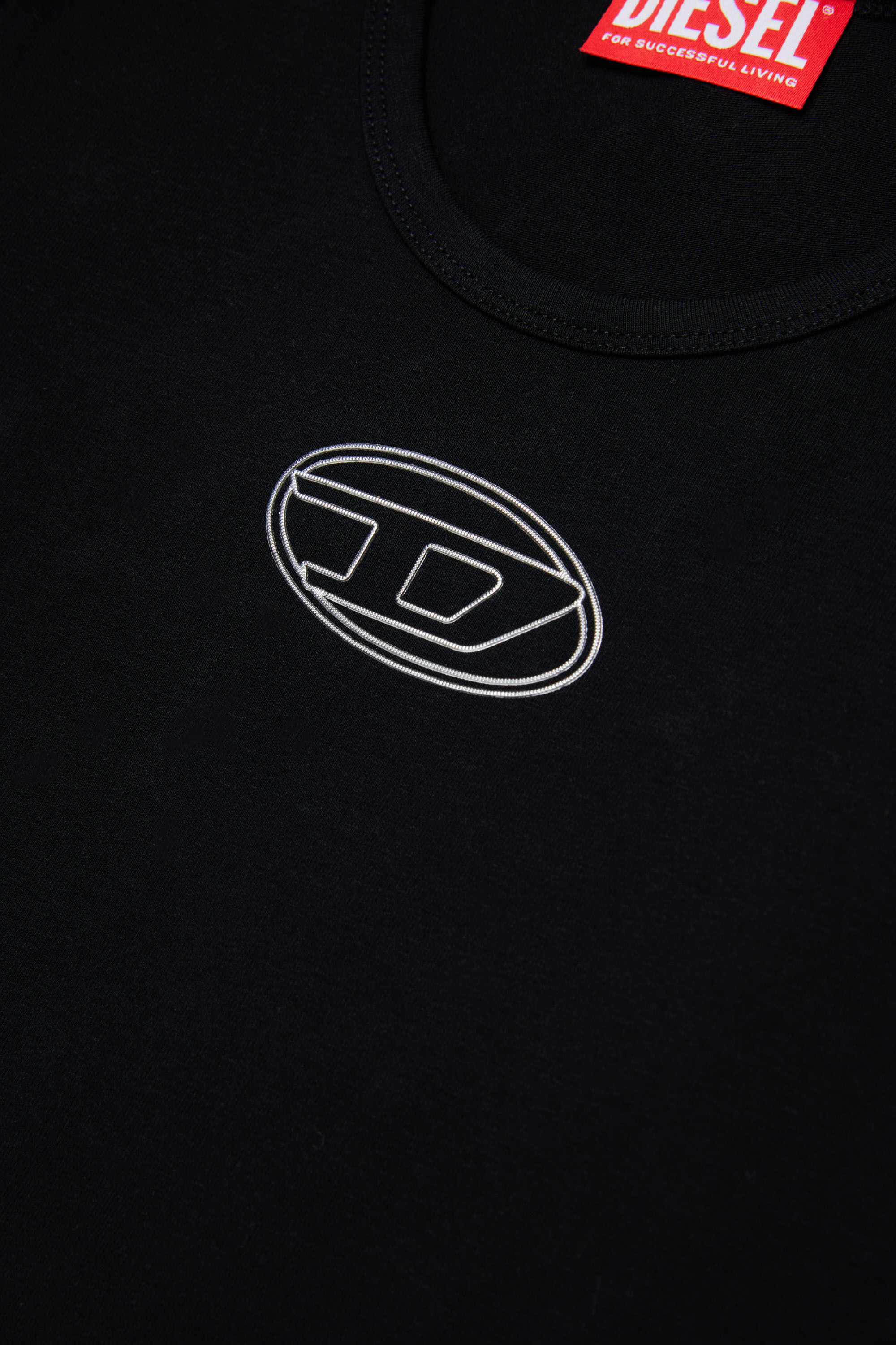 Diesel - BILIT, Damen Langarm-Body mit Oval D Logo in Schwarz - 4