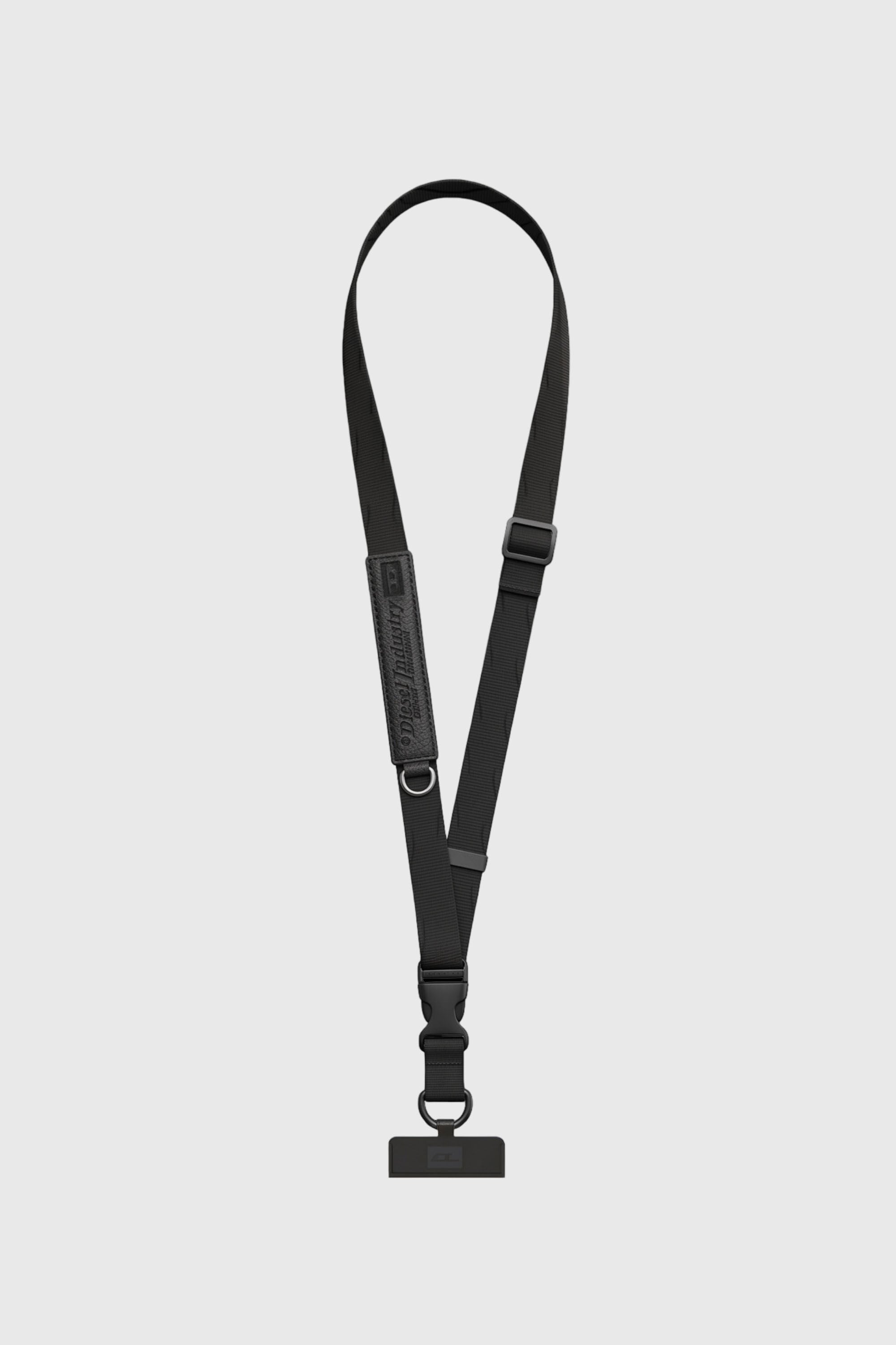 Diesel - 60658 UNIVERSAL STRAP, Unisex Flag D Handykette mit Umh&auml;ngeband in Schwarz - 1