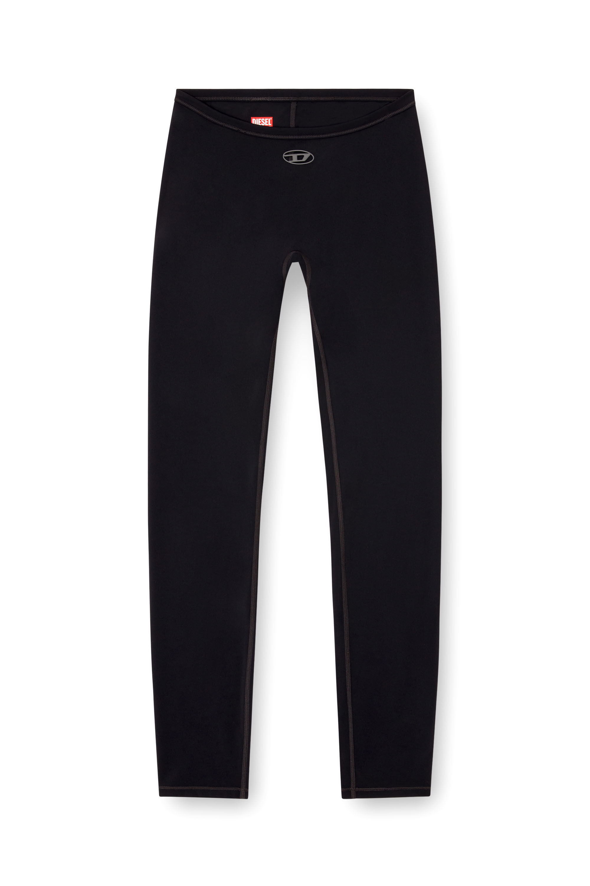 Diesel - MINA-UTLT, Damen Leggings aus Stretch-Nylon in Schwarz - 2
