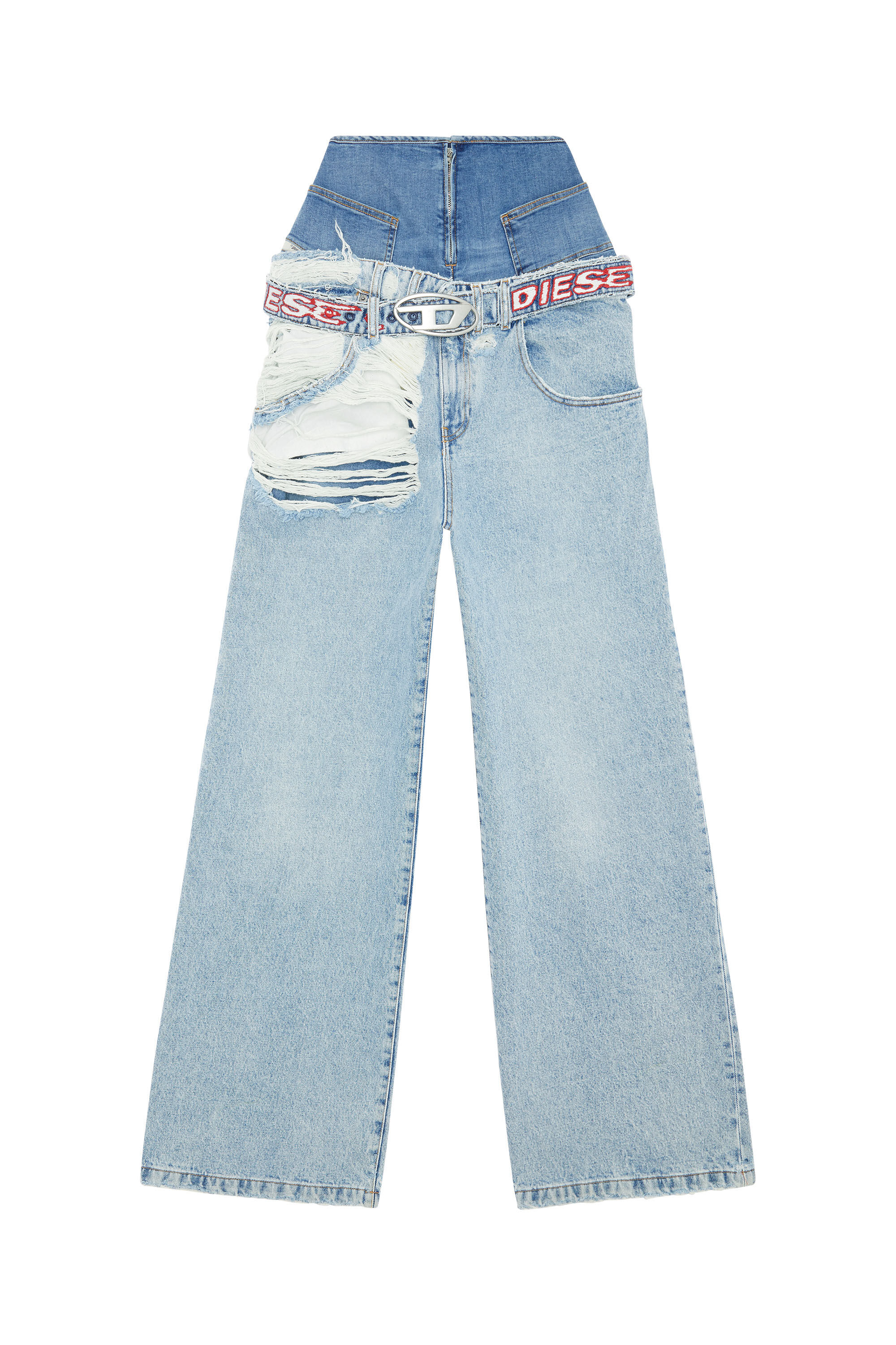 Diesel - D-Illin 0EMAG Boyfriend Jeans, Hellblau - Image 2