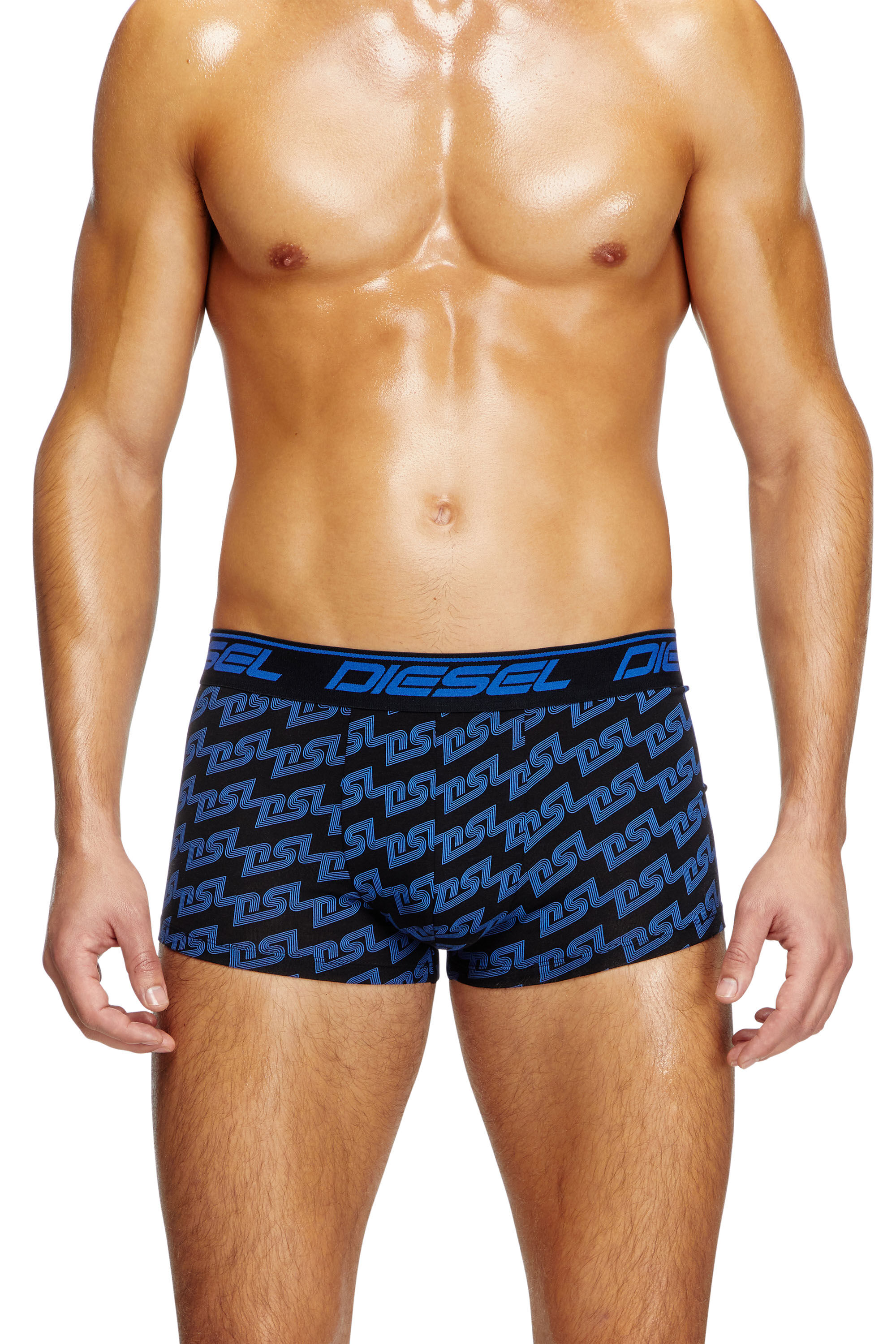 Diesel - UMBX-DAMIEN, Herren Retropants mit Spritzer-Print in Blau - 3
