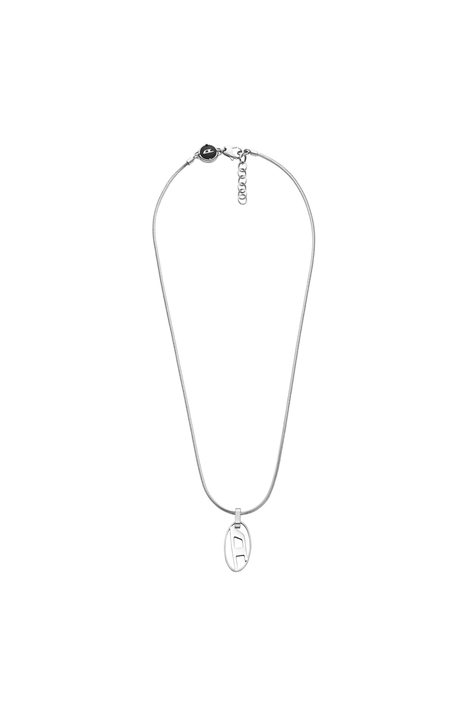 Diesel - DX1342, Unisex Edelstahlkette mit Anhänger in Silber - 1
