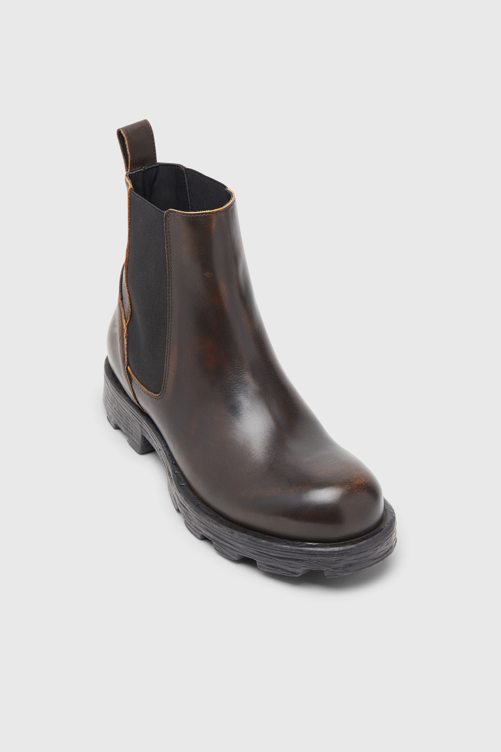 Diesel - D-HAMMER CH, Herren D-Hammer-Chelsea-Stiefel aus geb&uuml;rstetem Leder in Braun - 4