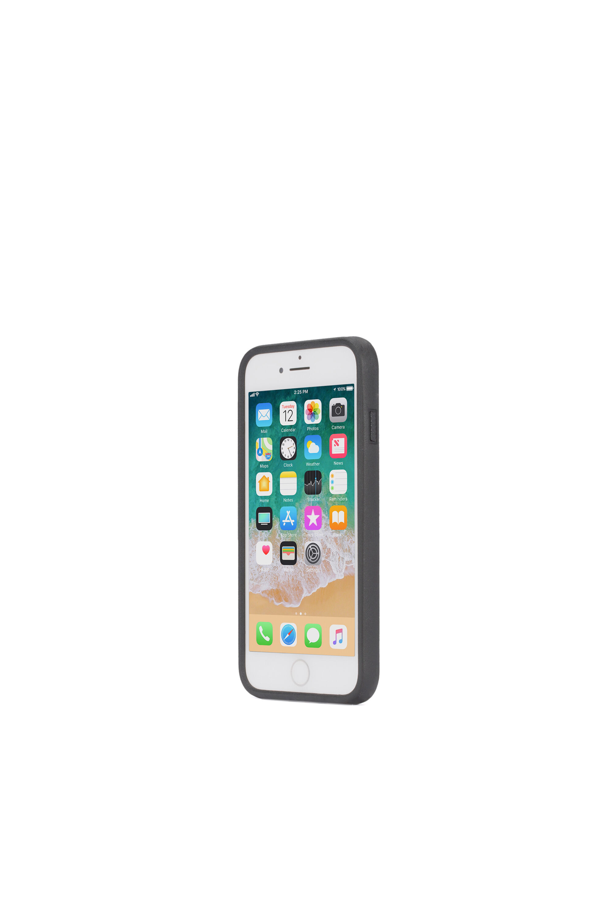 Diesel - ZIP BLACK LEATHER IPHONE 8/7/6s/6 CASE, Unisex Schutzhülle aus schwarzem Leder mit Reißverschlussdetail, iPhone 8/7/6s/6 in Schwarz - 3
