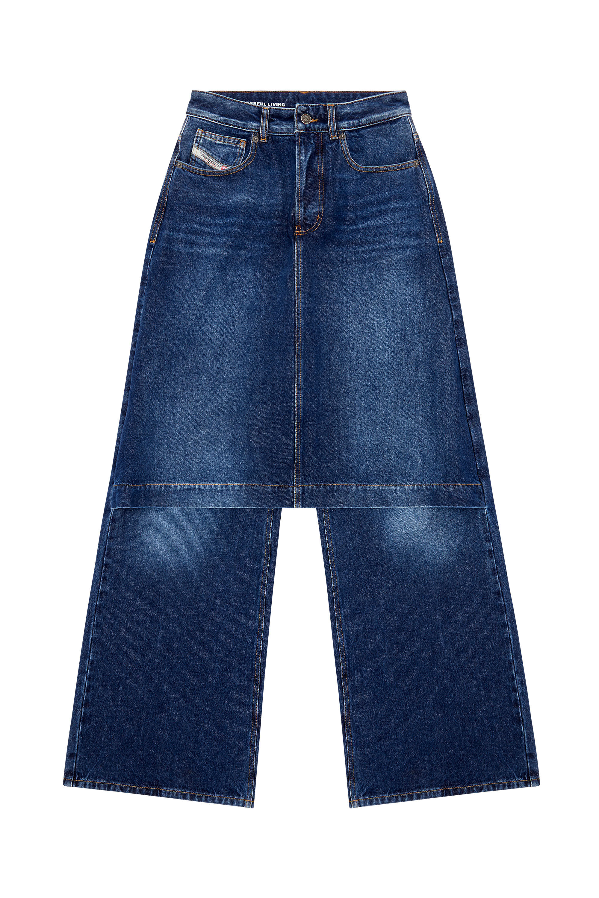 Diesel - Straight Jeans D-Syren 0DBCF, Dunkelblau - Image 2