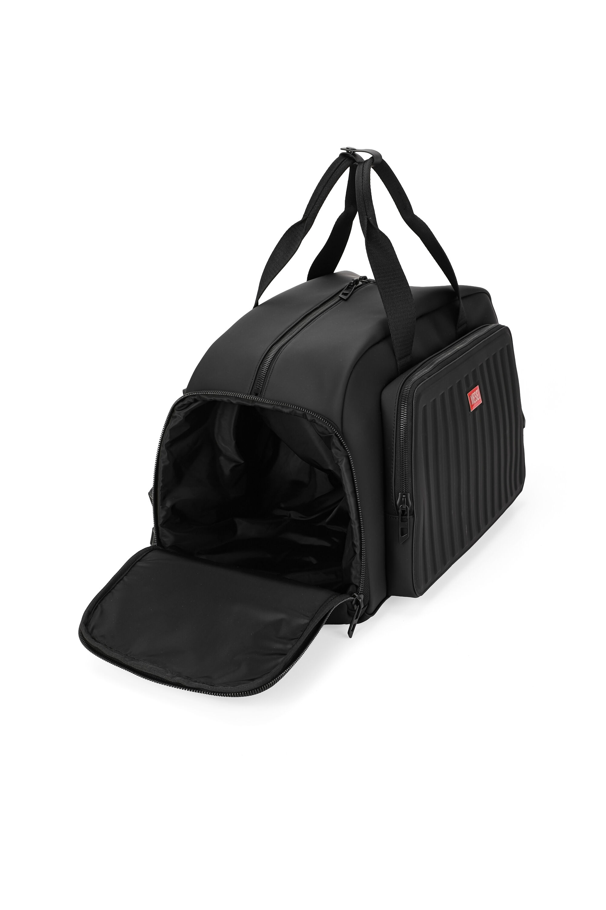 Diesel - DIESEL ALUMINUM DUFFLE- DSB004, Unisex Praktische Business-Weekendtasche in Schwarz - 5