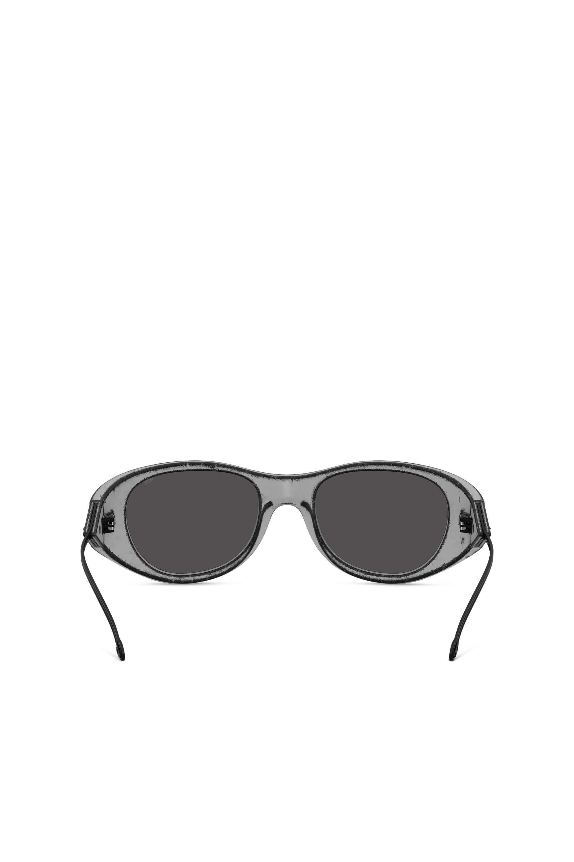 Diesel - 0DL3003, Unisex's Iconic oval sunglasses in Black/Grey - 3