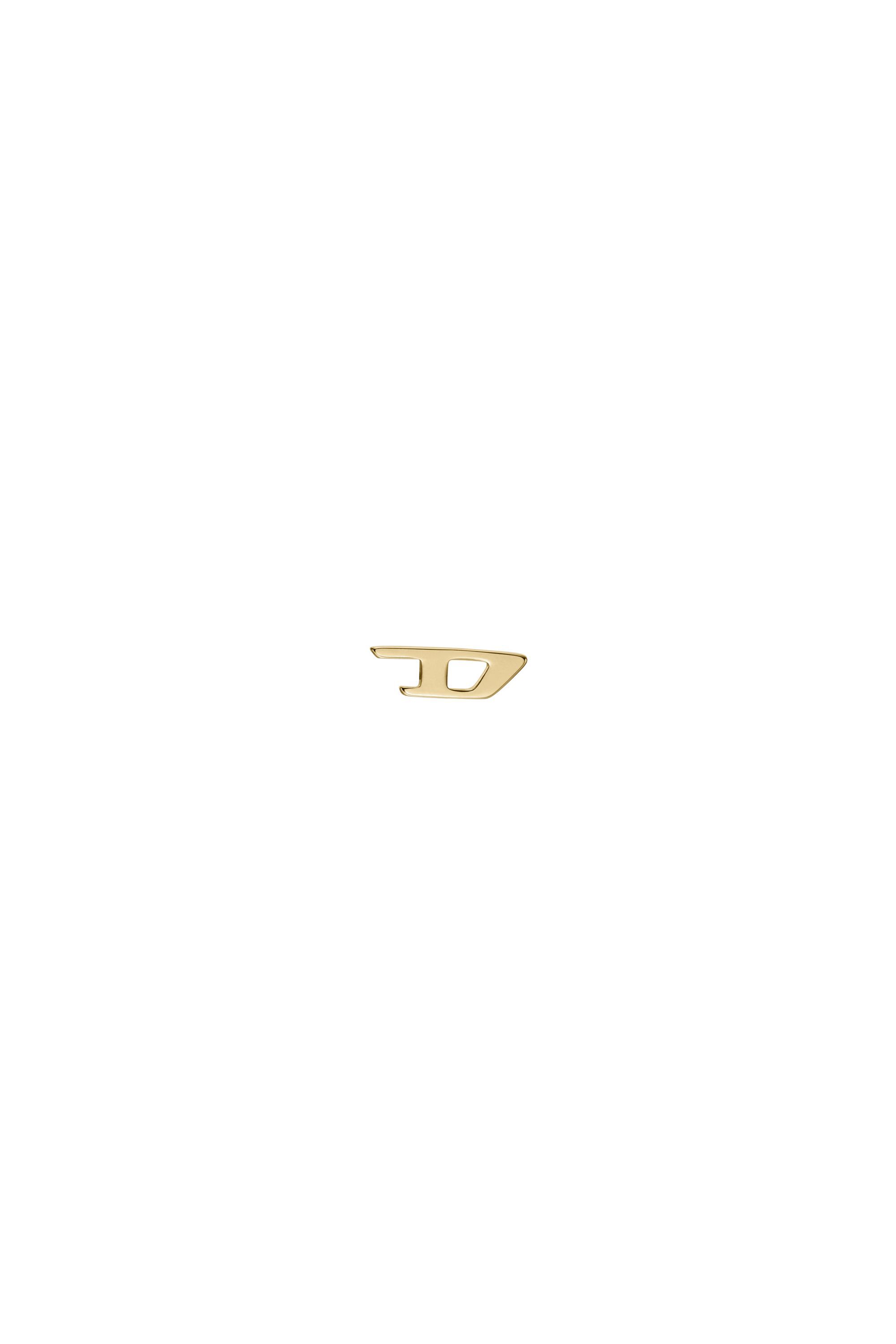 Diesel - DX1520, Unisex Ohrstecker aus goldfarbenem Edelstahl in Gold - 2