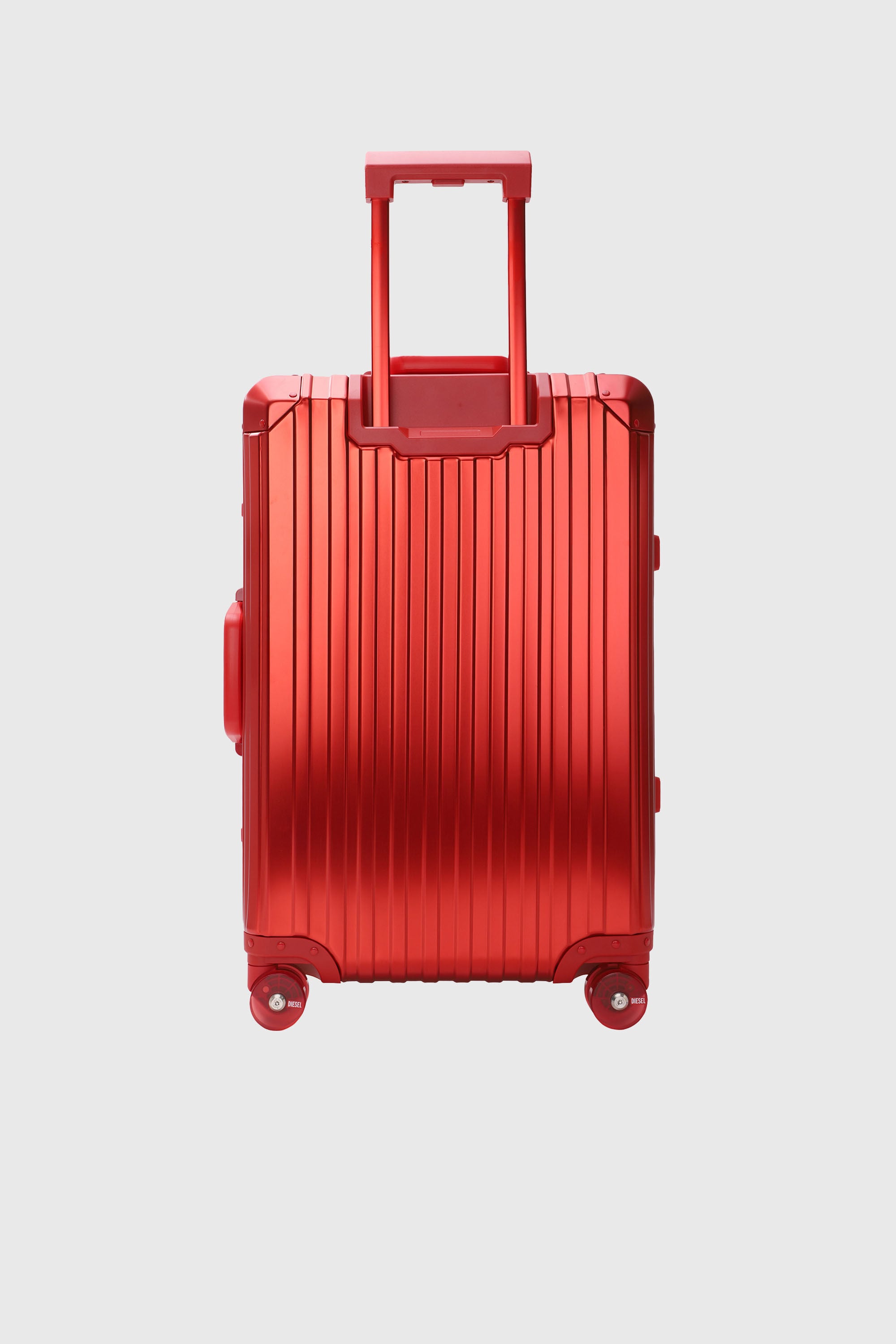 Diesel - DIESEL ALUMINUM TROLLEY- DSL002, Unisex Koffer aus Aluminium Gr&ouml;&szlig;e M in Rot - 2