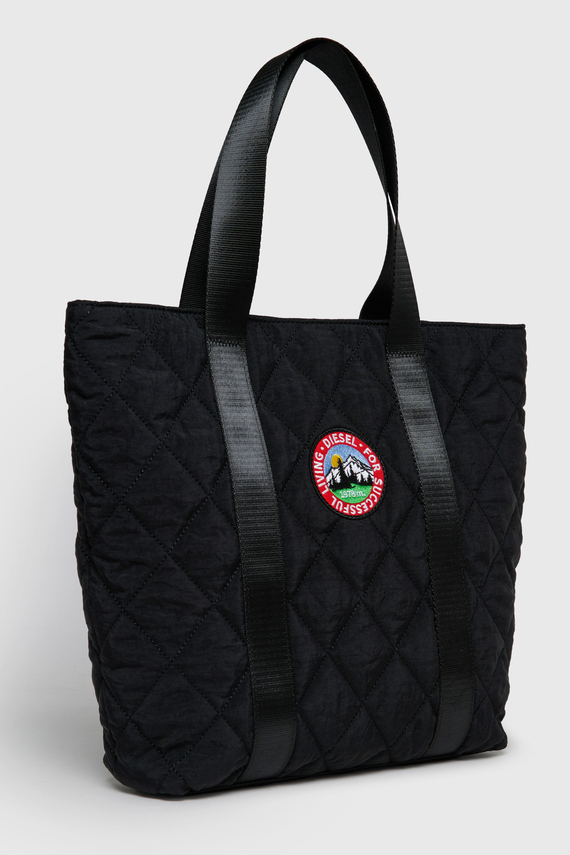 Diesel - WMONTY, Damen WMONTY - Tote bag aus gestepptem Nylon in Schwarz - 3